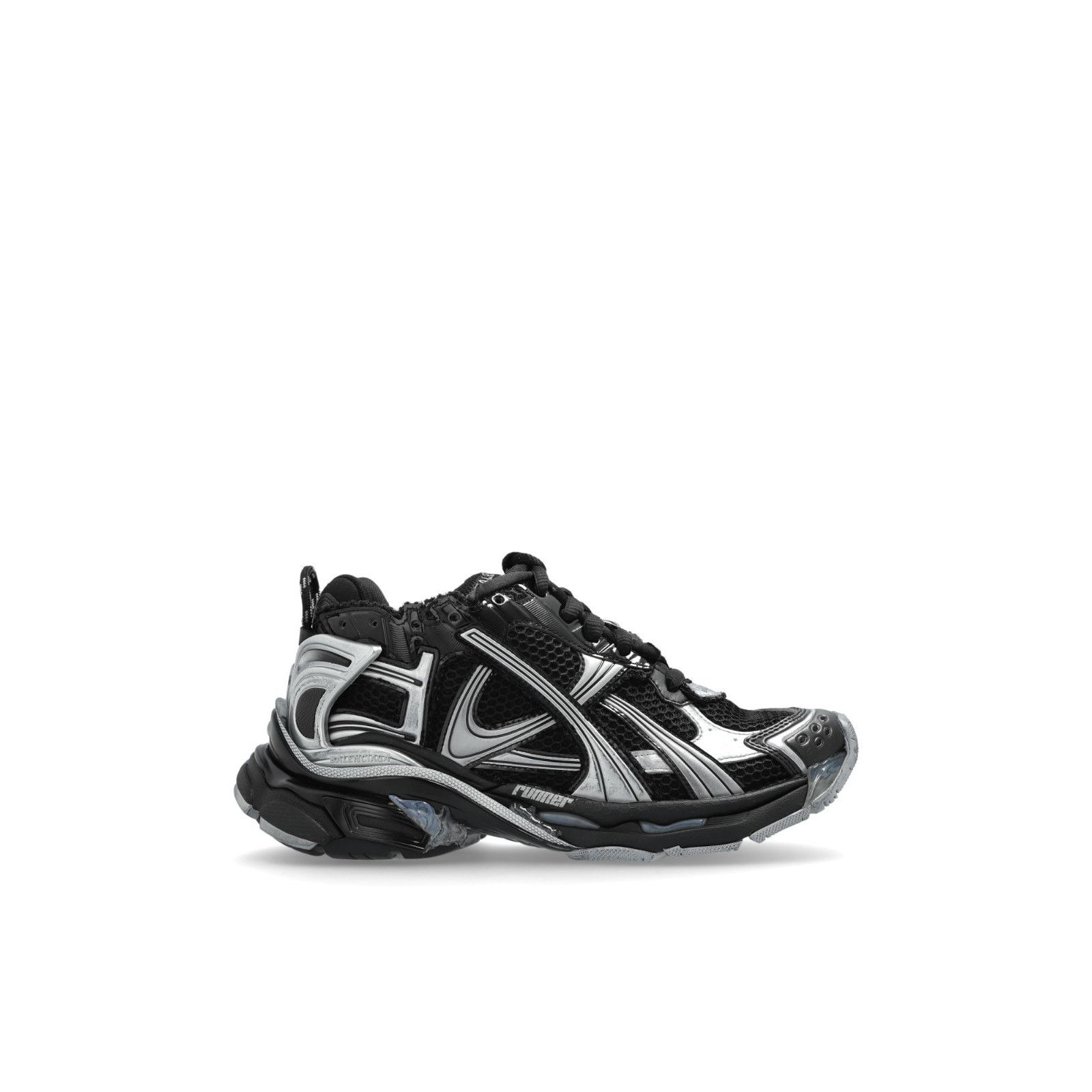 BALENCIAGA Runner $1190 Women's Black/Gray Sneakers New & Au