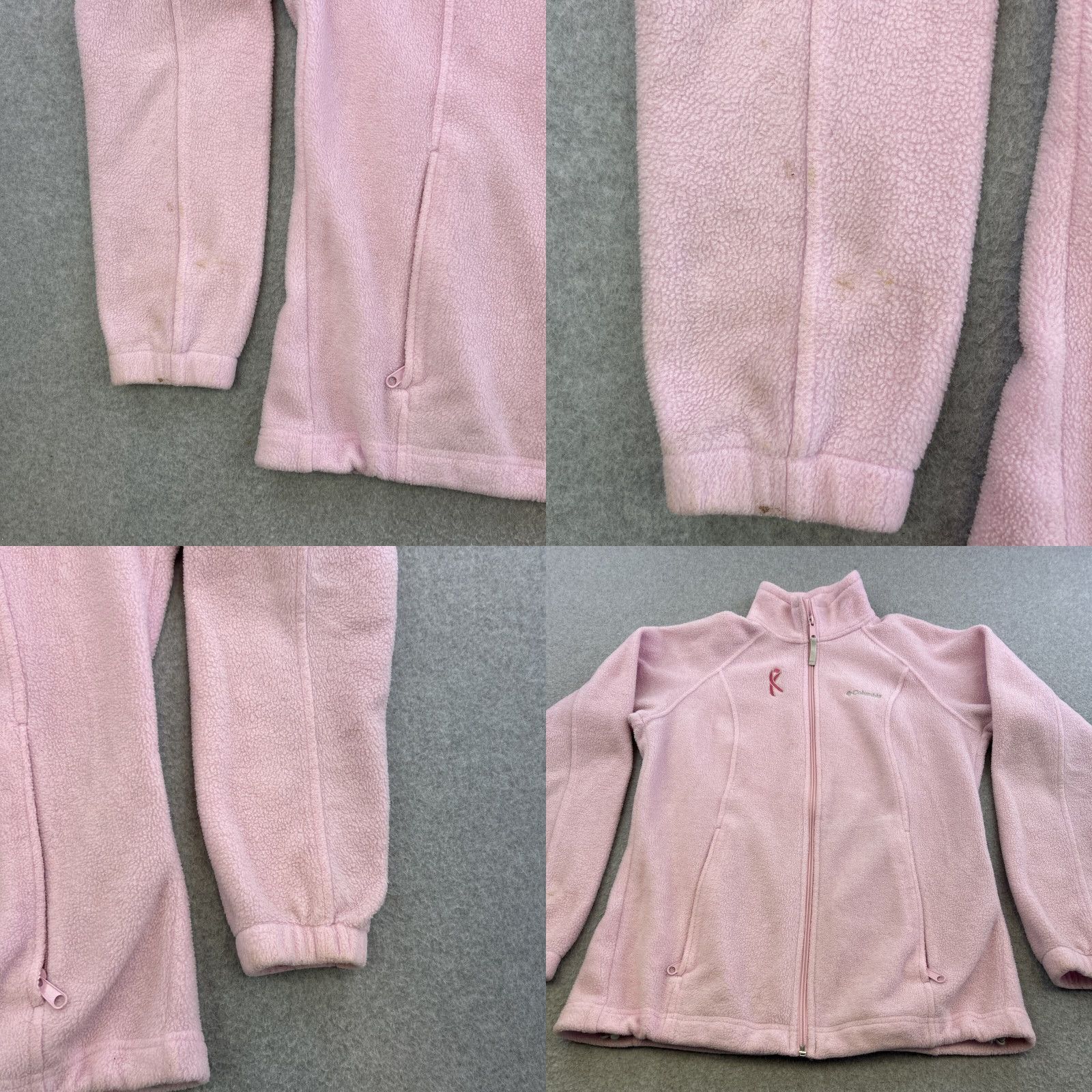 Pinko Columbia Jacket Womens Small Pink Full Zip Long Sleeve Breast Cancer Awareness Jacket Size S / US 4 / IT 40 - 8 Thumbnail