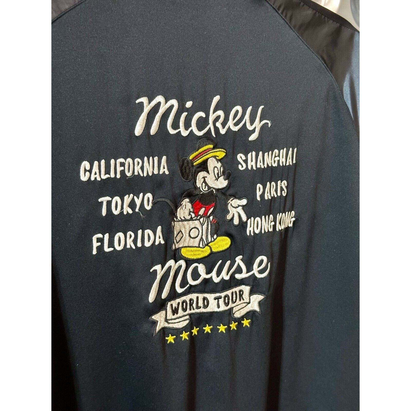 Disney Disney Medium Mickey Mouse International Satin Bomber | RARE Size US M / EU 48-50 / 2 - 7 Thumbnail