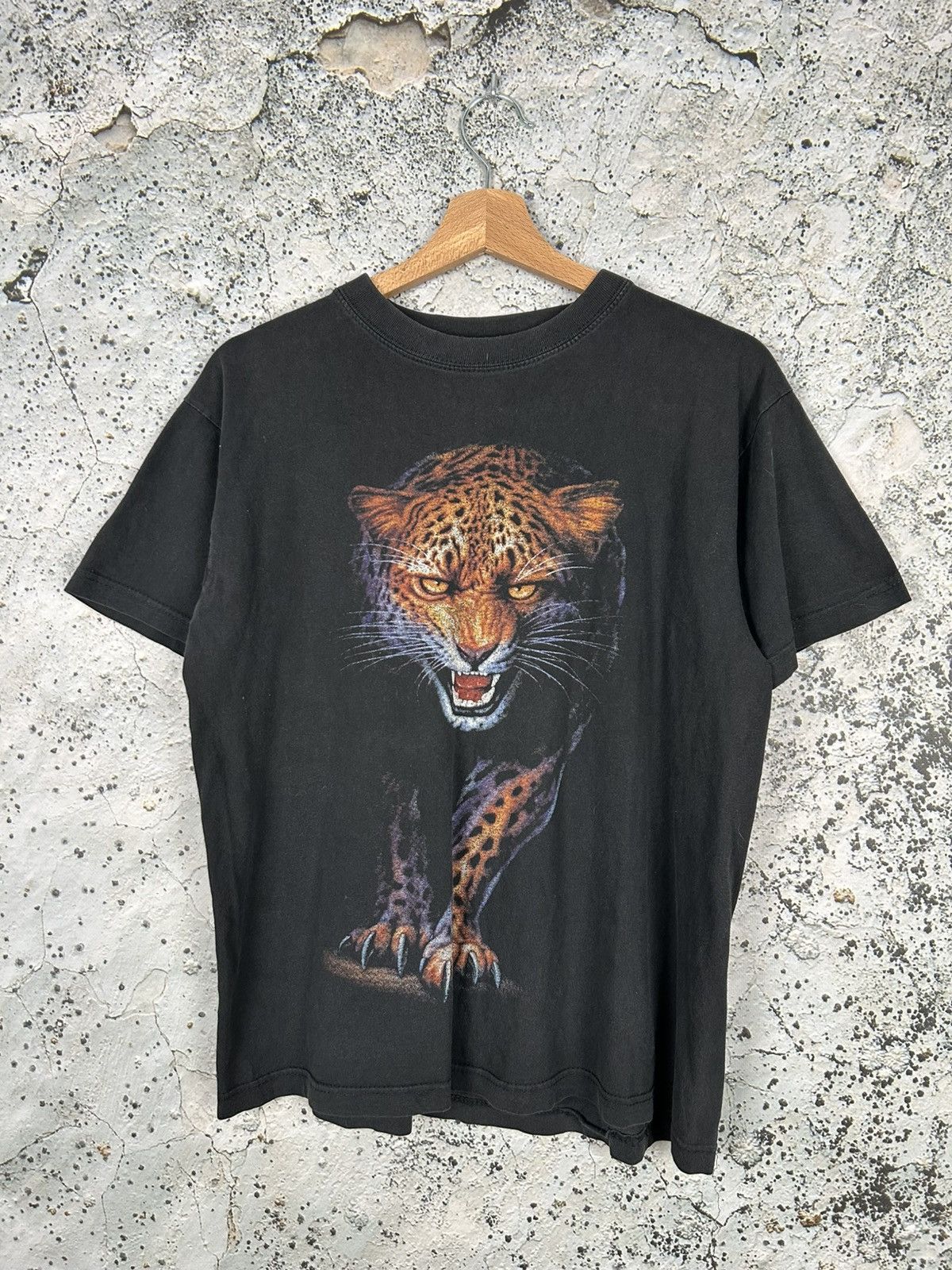 Vintage Vintage Tiger Animal Tee 90s Graphic Horror Movie Punk Size US S / EU 44-46 / 1 - 1 Thumbnail