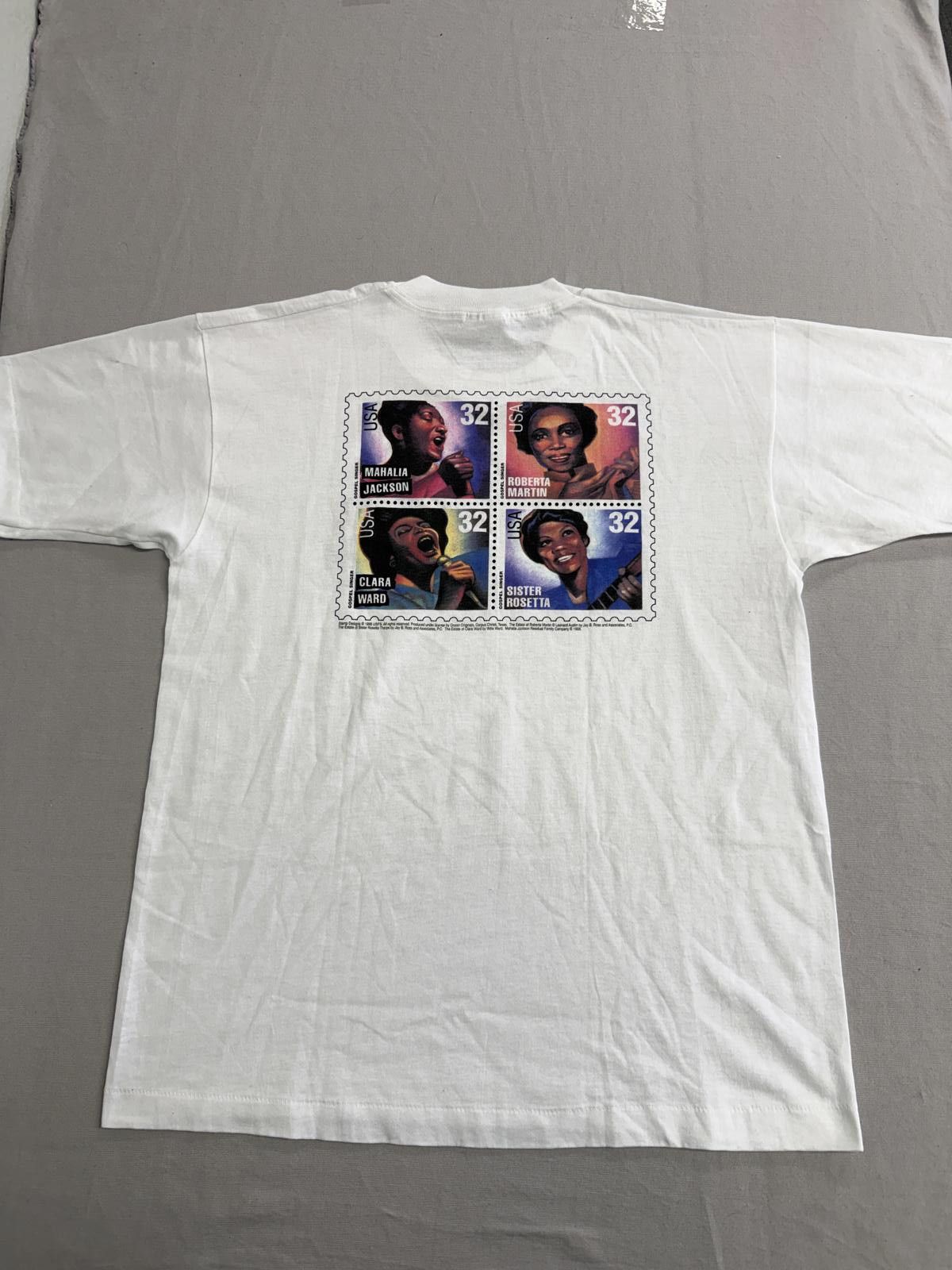 Fruit Of The Loom Vintage 32 Cent Stamp Collector T-shirt Gospel Singer Tee L Size US L / EU 52-54 / 3 - 3 Thumbnail