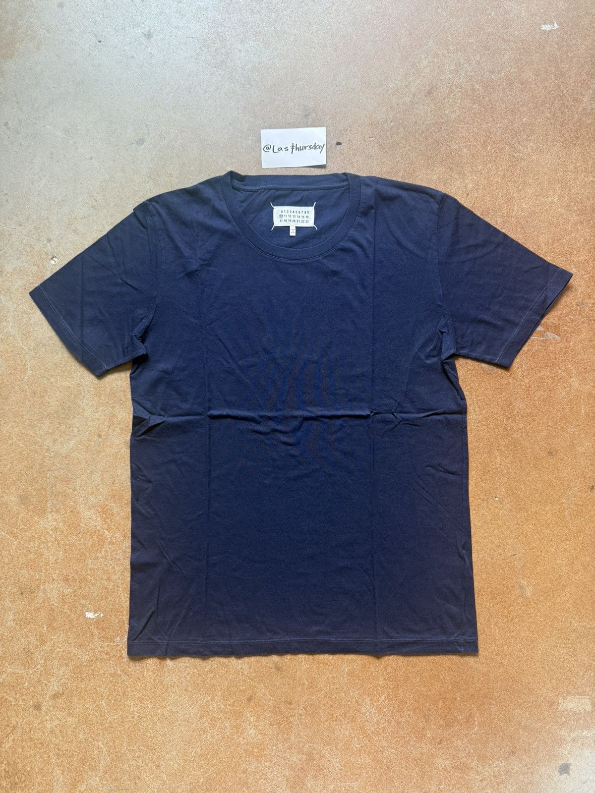 Maison Margiela Maison Margiela Line 10 Basic Tee Navy Large Size US L / EU 52-54 / 3 - 2 Thumbnail