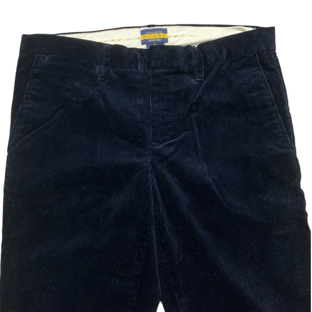 Rugby Ralph Lauren Ralph Lauren Women 8 Navy Corduroy Ankle Designer Trousers Size 30" / US 8 / IT 44 - 2 Thumbnail