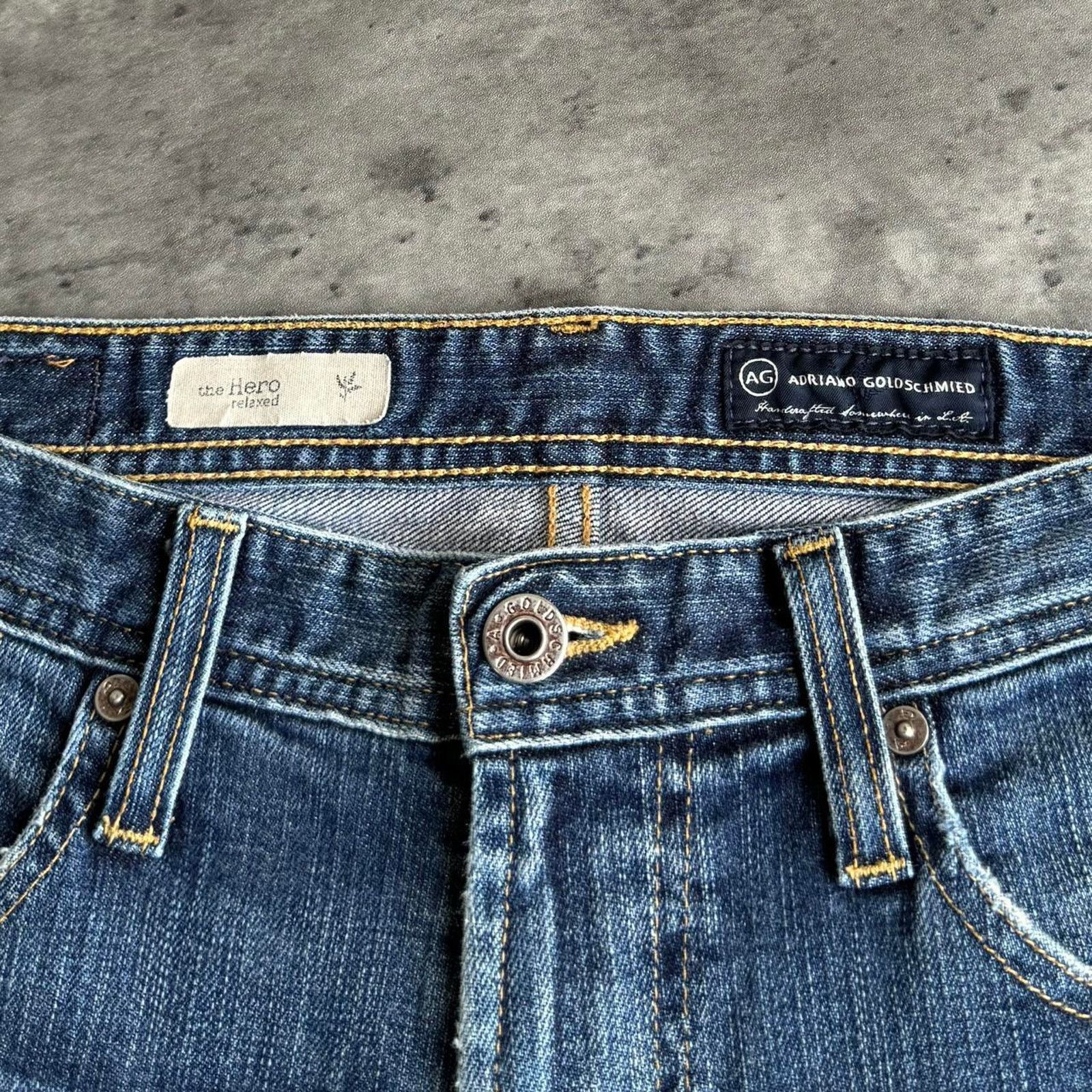 AG Adriano Goldschmied × Vintage Vintage Y2K Adriano Goldschmied Embroidered USA Made Jeans Size US 31 - 4 Thumbnail