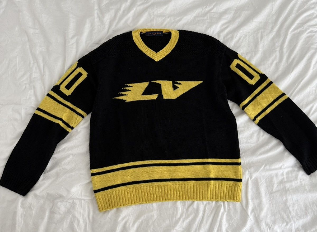 Louis Vuitton Louis Vuitton SS22 Knit Hockey Sweater - Virgil Abloh Size US L / EU 52-54 / 3 - 1 Thumbnail