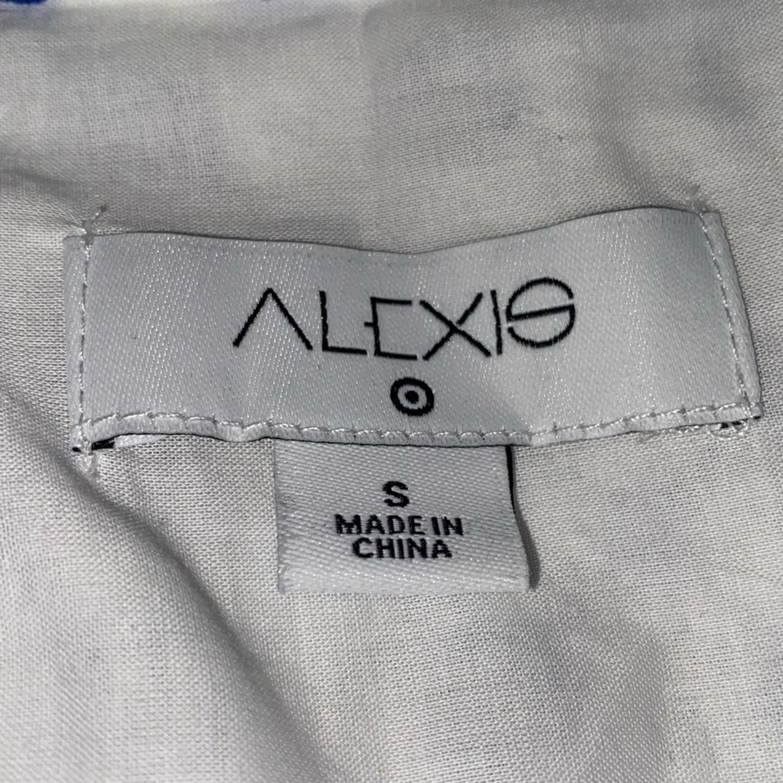 ALEXIS Alexis x Target Blue & White Tulip Eyelet‎ Dress Small EUC Size S / US 4 / IT 40 - 4 Thumbnail