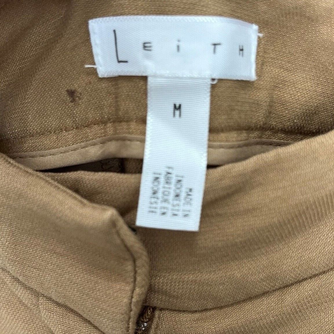 Anthropologie Leith | Camel Tan Pleated Taper Leg Trouser Pants Sz Medium Size 30" / US 8 / IT 44 - 7 Thumbnail