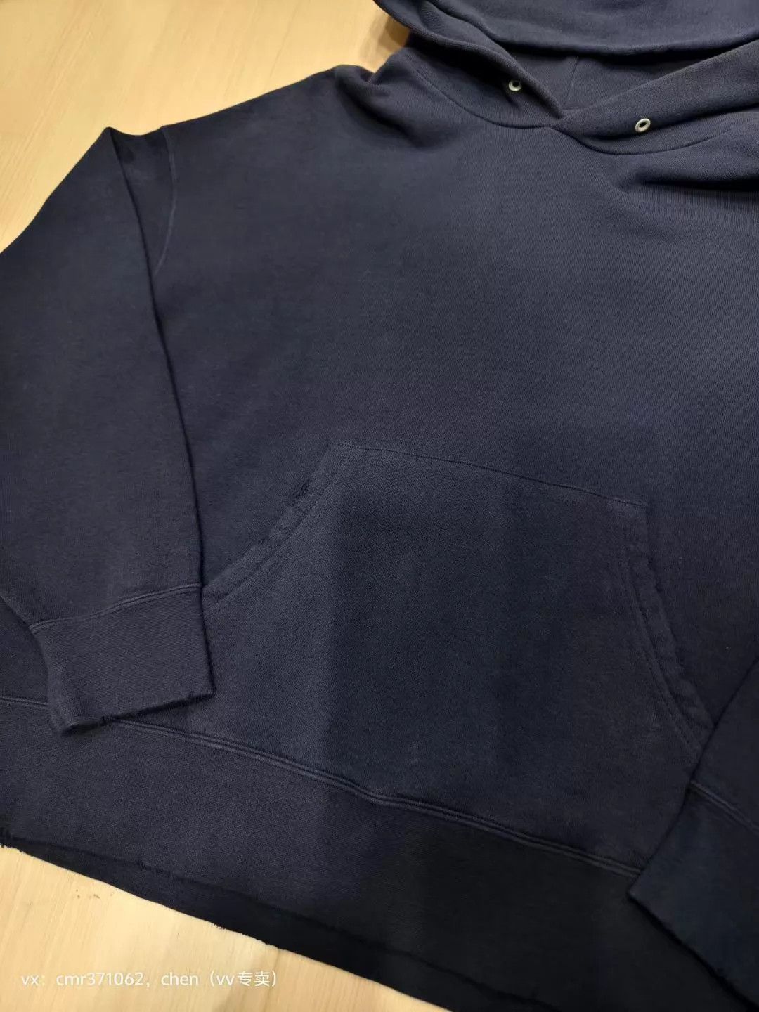 Visvim visvim 22ss amplus sb hoodie u.d navy 2 td uneven distressed Size US M / EU 48-50 / 2 - 4 Thumbnail