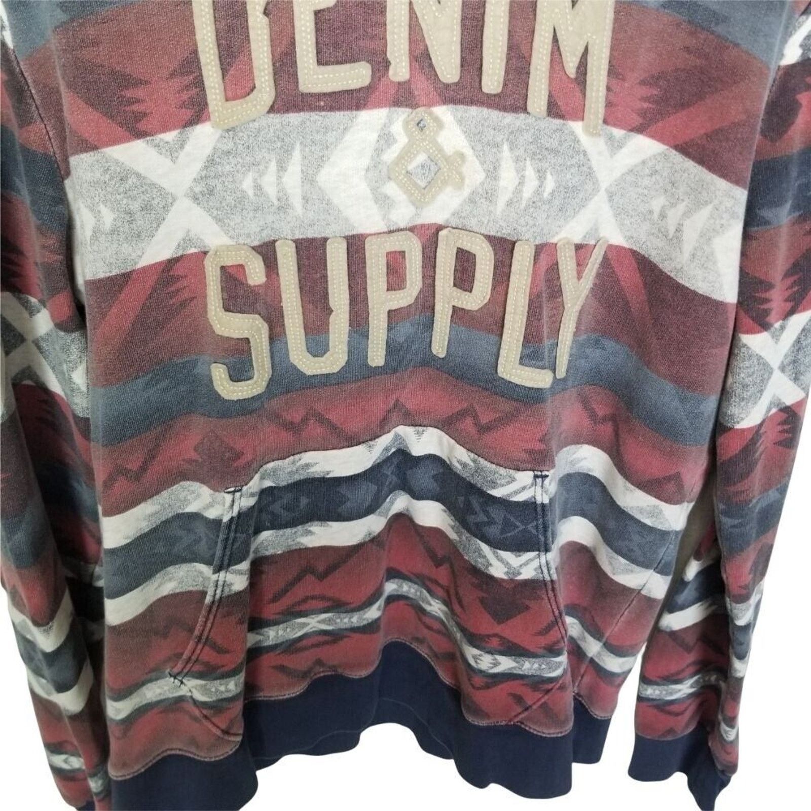 Denim & Supply Ralph Lauren Denim & Supply Ralph Lauren Aztec Striped Hoodie L Tribal Size US L / EU 52-54 / 3 - 3 Thumbnail