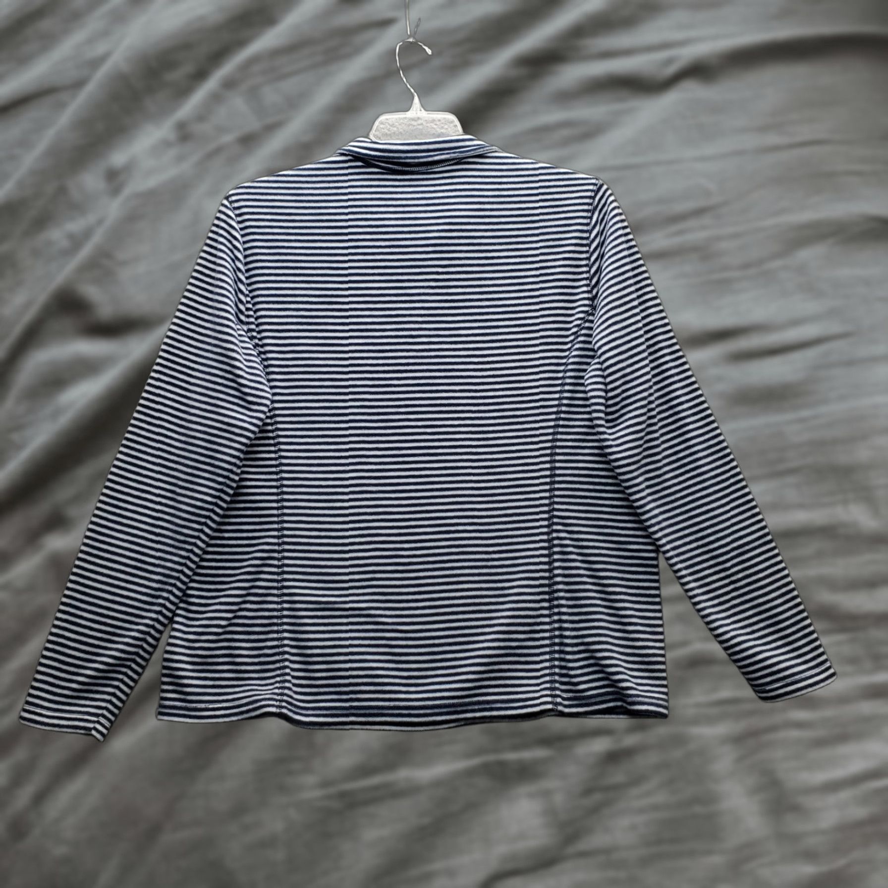 Eddie Bauer Eddie Bauer Women XL Multicolor Striped 1/4 Zip Pullover Fleece Mock Neck Long Sleeve Size XL / US 12-14 / IT 48-50 - 1 Thumbnail