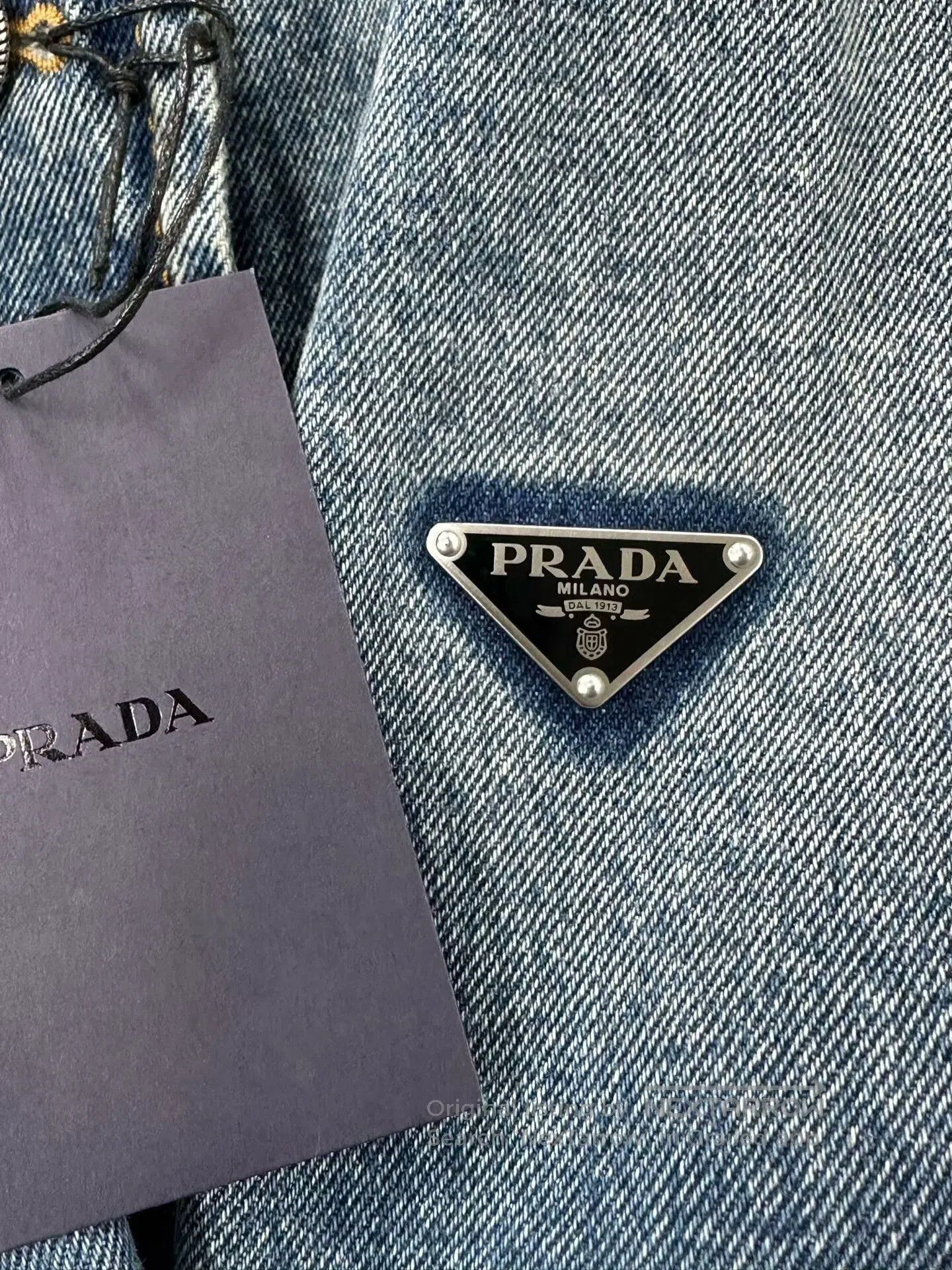 Prada Prada Classic Blue Denim Jacket. Size S / US 4 / IT 40 - 3 Thumbnail