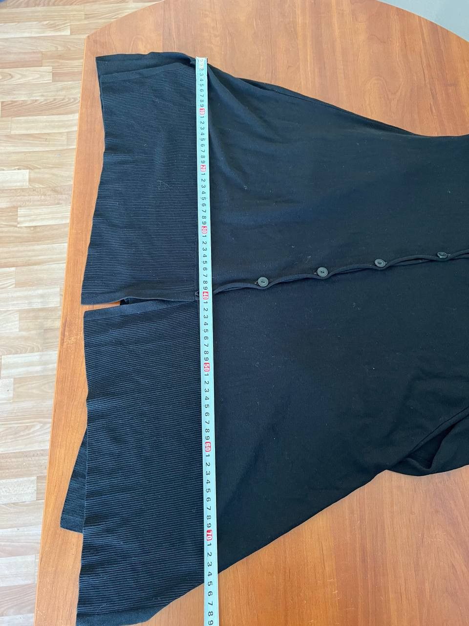 OSKA OSKA BLACK LIGHTWEIGH KNIT ASYMETRICAL WOMEN TUNIC CARDIGAN Size L / US 10 / IT 46 - 14 Thumbnail
