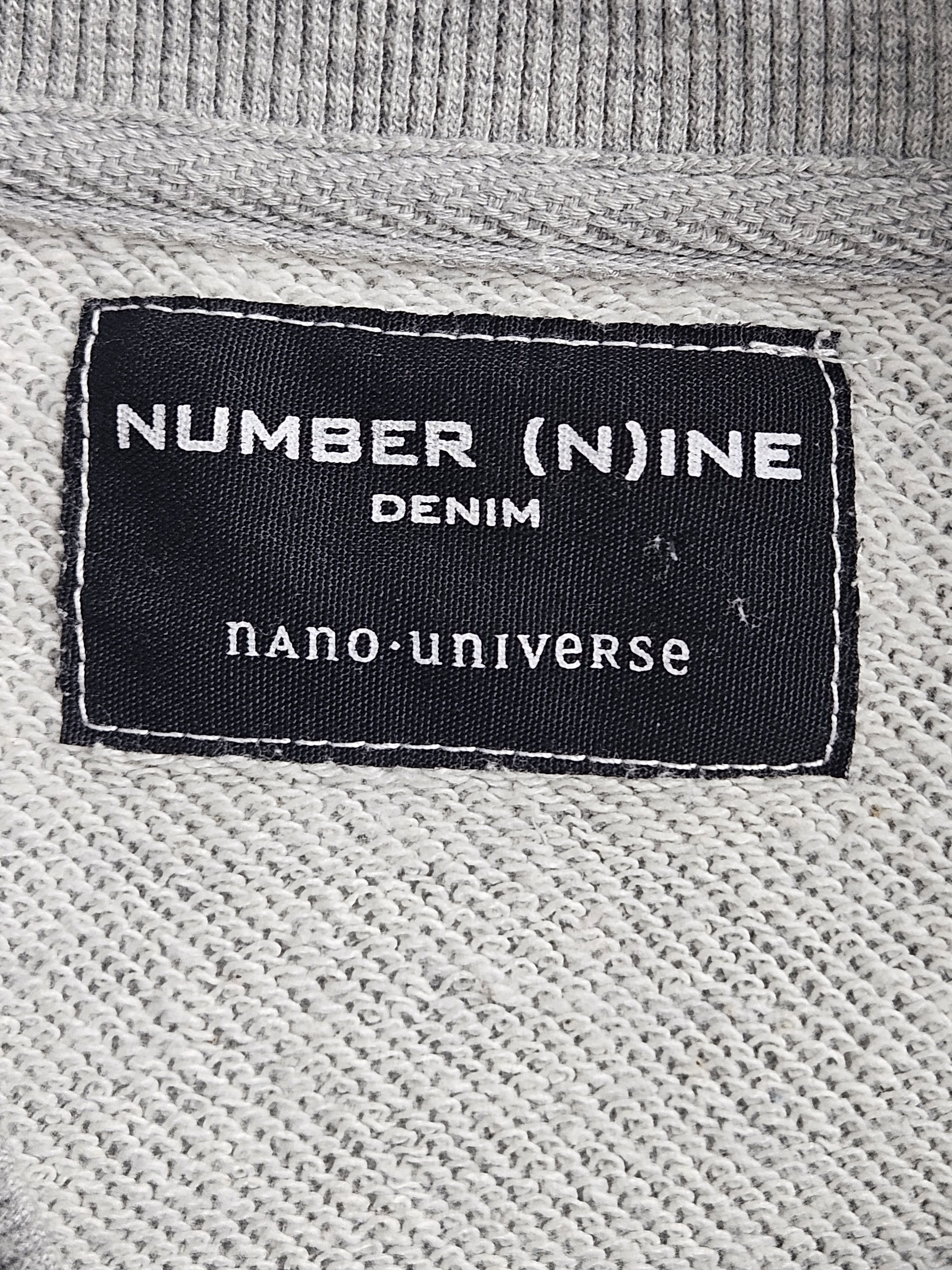 Japanese Brand Number Nine denim x Nano universe sweatshirt Size US S / EU 44-46 / 1 - 4 Thumbnail