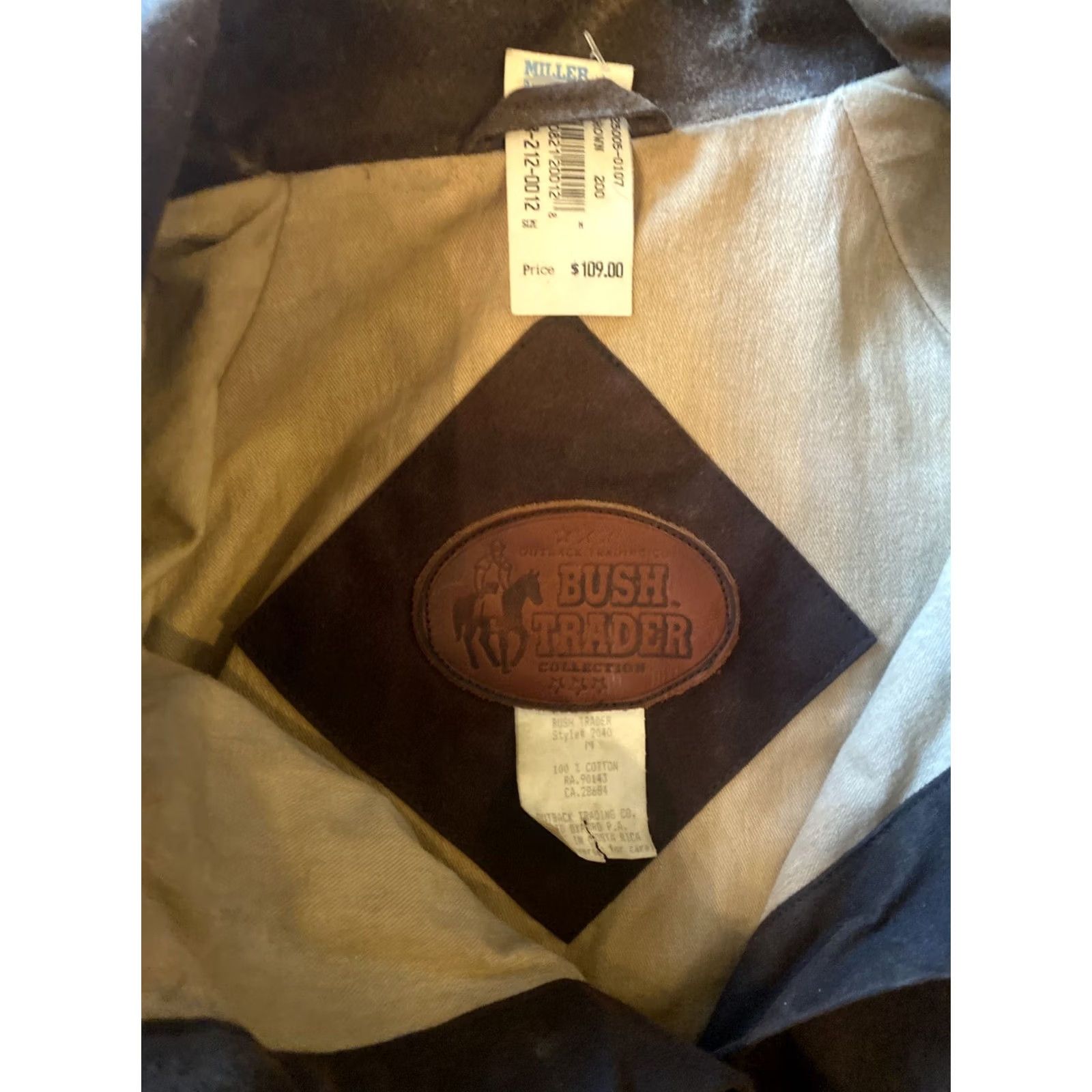 Vintage Outback Trading Company Bush Trader Waxed Oilskin Duster Jacket Coat Size M Brown Men M Waxed Jacket Size US M / EU 48-50 / 2 - 3 Thumbnail
