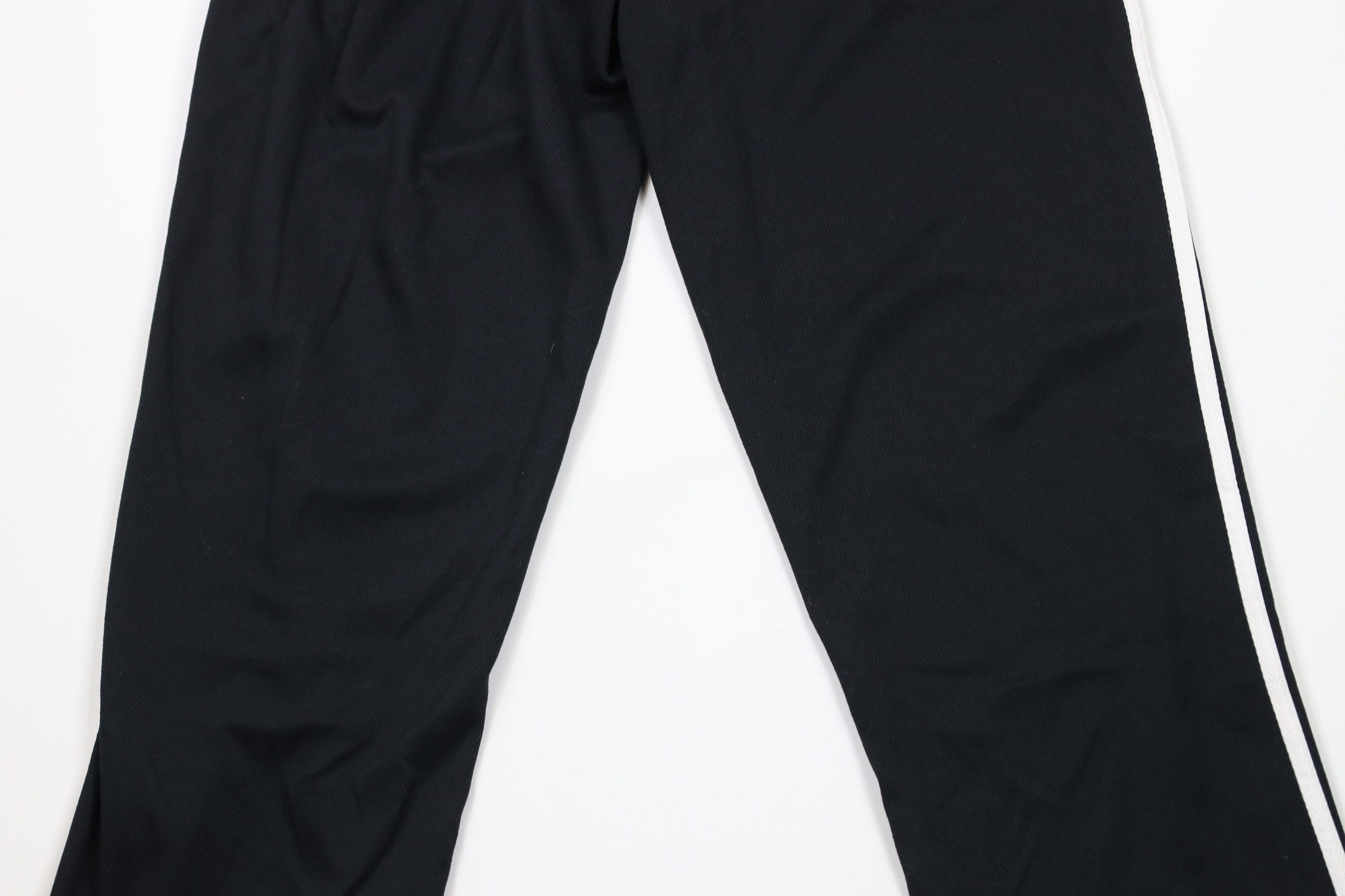 Adidas × Vintage Vintage 90s Y2K Adidas Flared Wide Leg Knit Pants Black Size 30" / US 8 / IT 44 - 13 Thumbnail