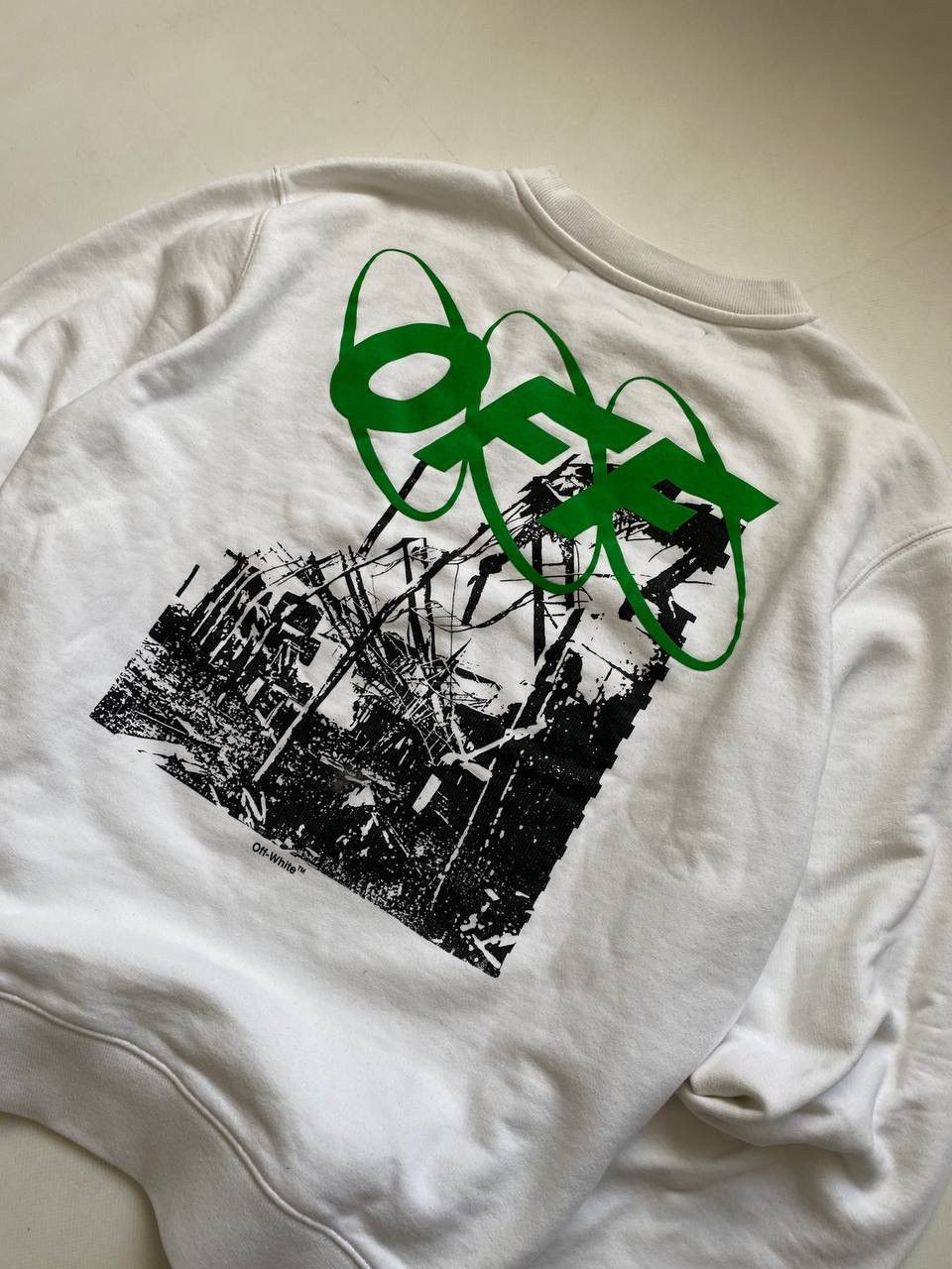 Off-White RARE OFF-WHITE MAIN LABEL FALL-WINTER 19-20 2013 SWEATSHIRT Size US L / EU 52-54 / 3 - 4 Thumbnail