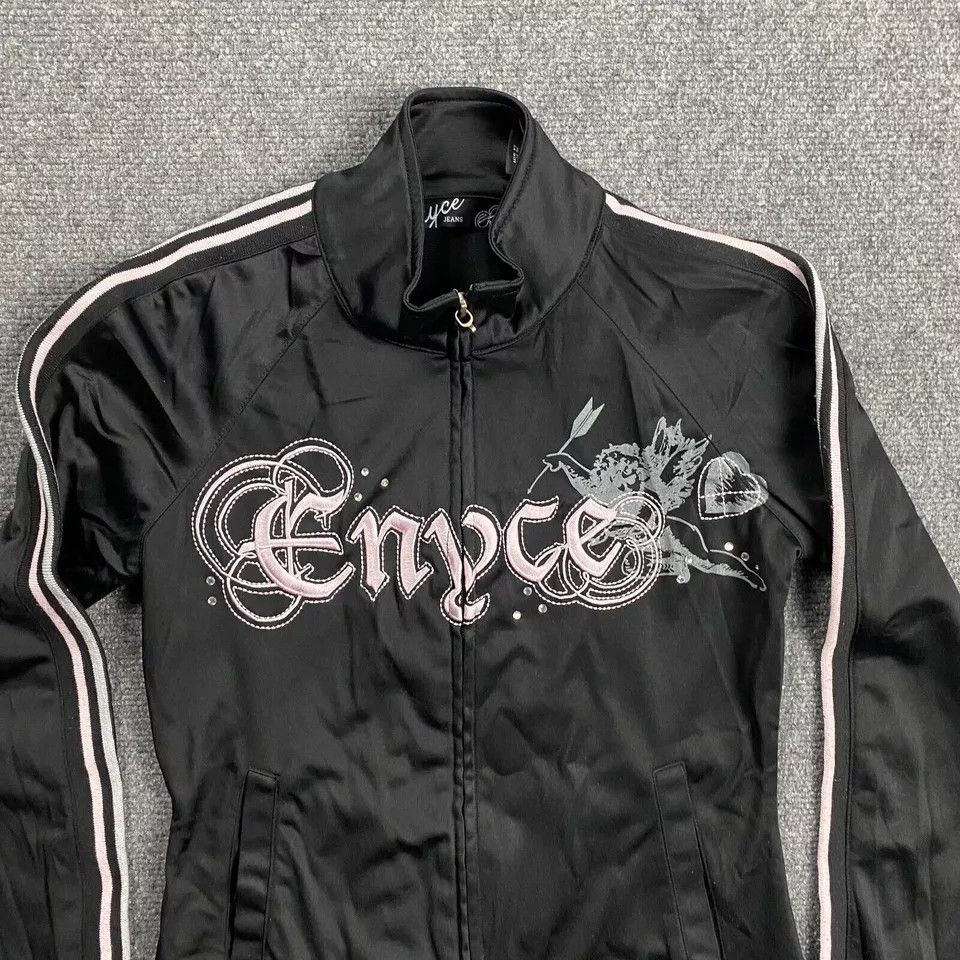 Enyce Enyce Track Jacket Women's Small Black Full Zip Polyester S Size S / US 4 / IT 40 - 2 Thumbnail