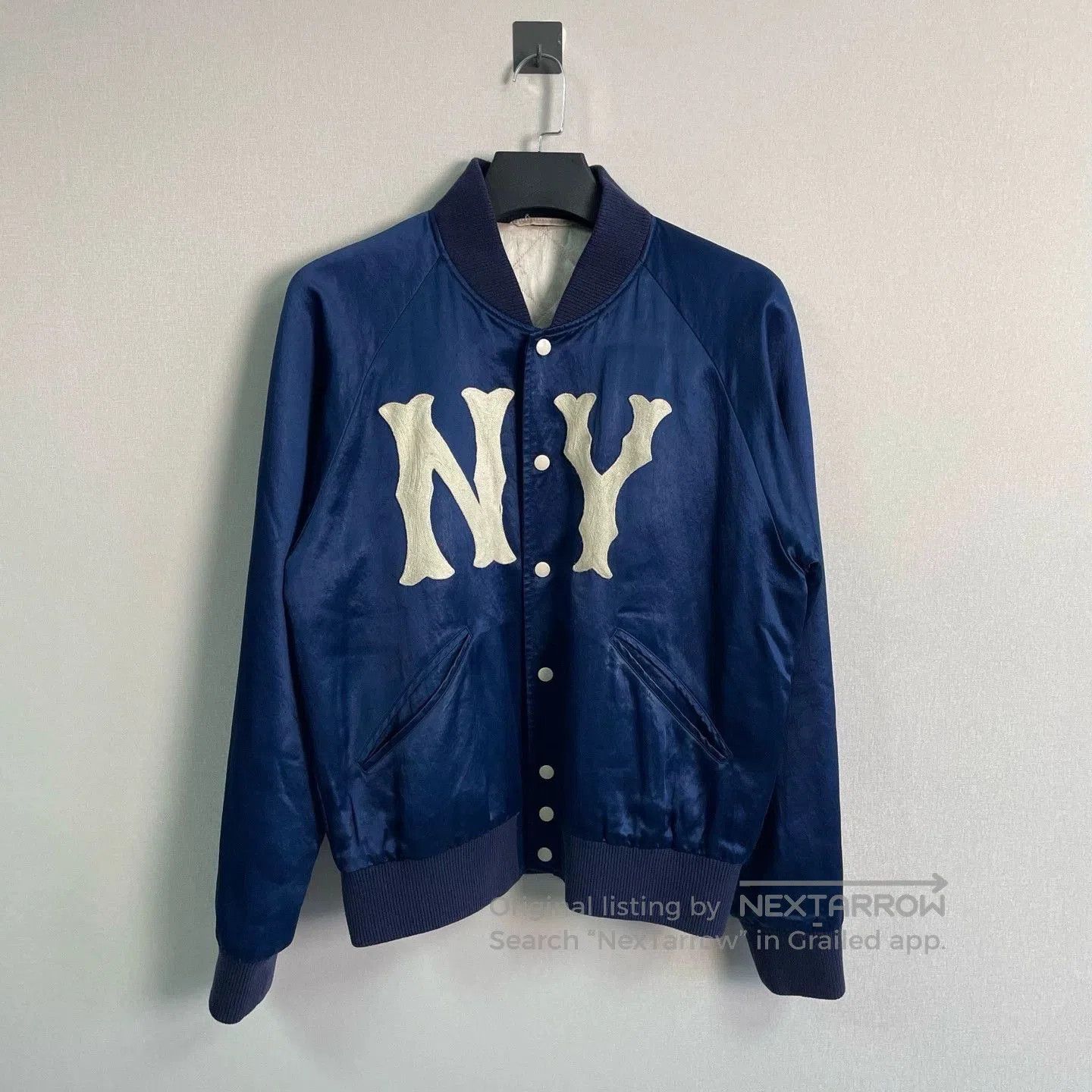 Gucci gucci ny embroidered letter jacket blue. Size US L / EU 52-54 / 3 - 1 Thumbnail