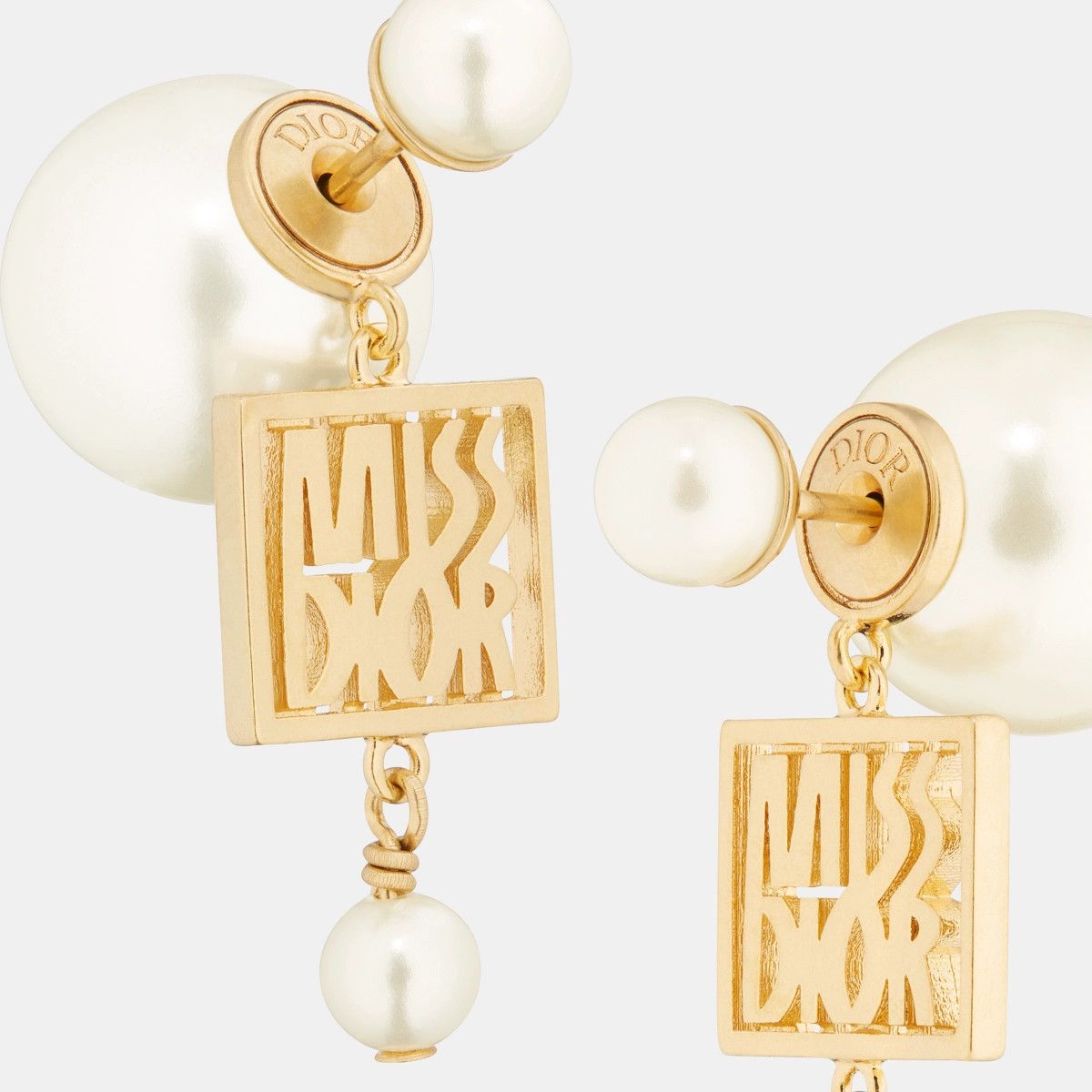 Dior o1bcso1str0126 Size:OS/Tribales Earrings in Golden/White Size ONE SIZE - 3 Thumbnail