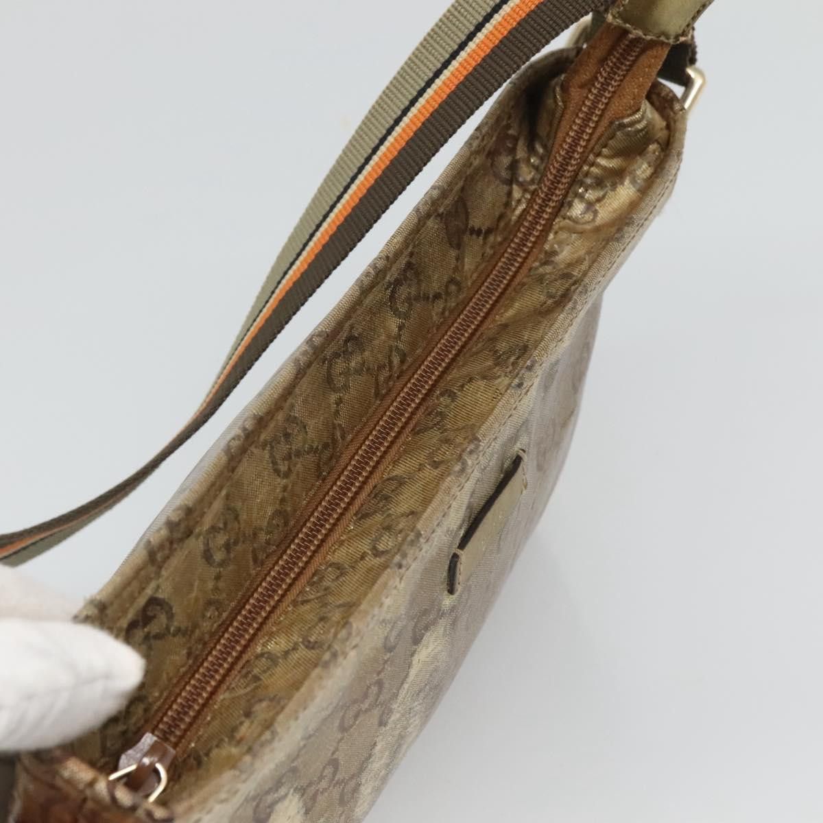 Gucci GUCCI GG Crystal Shoulder Bag Brown Gold Size ONE SIZE - 6 Thumbnail