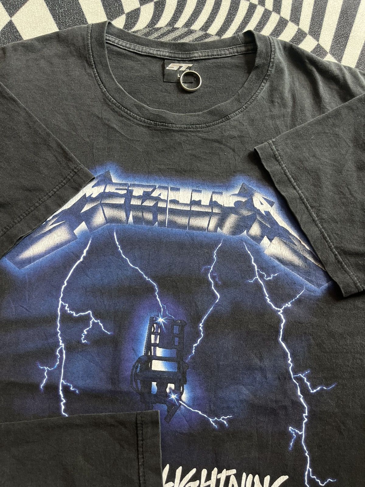 Band Tees Vintage METALLICA Ride The Lighting Band Tshirt Size US L / EU 52-54 / 3 - 7 Thumbnail