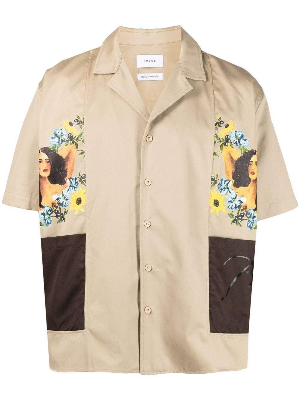 Rhude RHUDE Painted Hawaiian Shirt Size US XXL / EU 58 / 5 - 1 Thumbnail