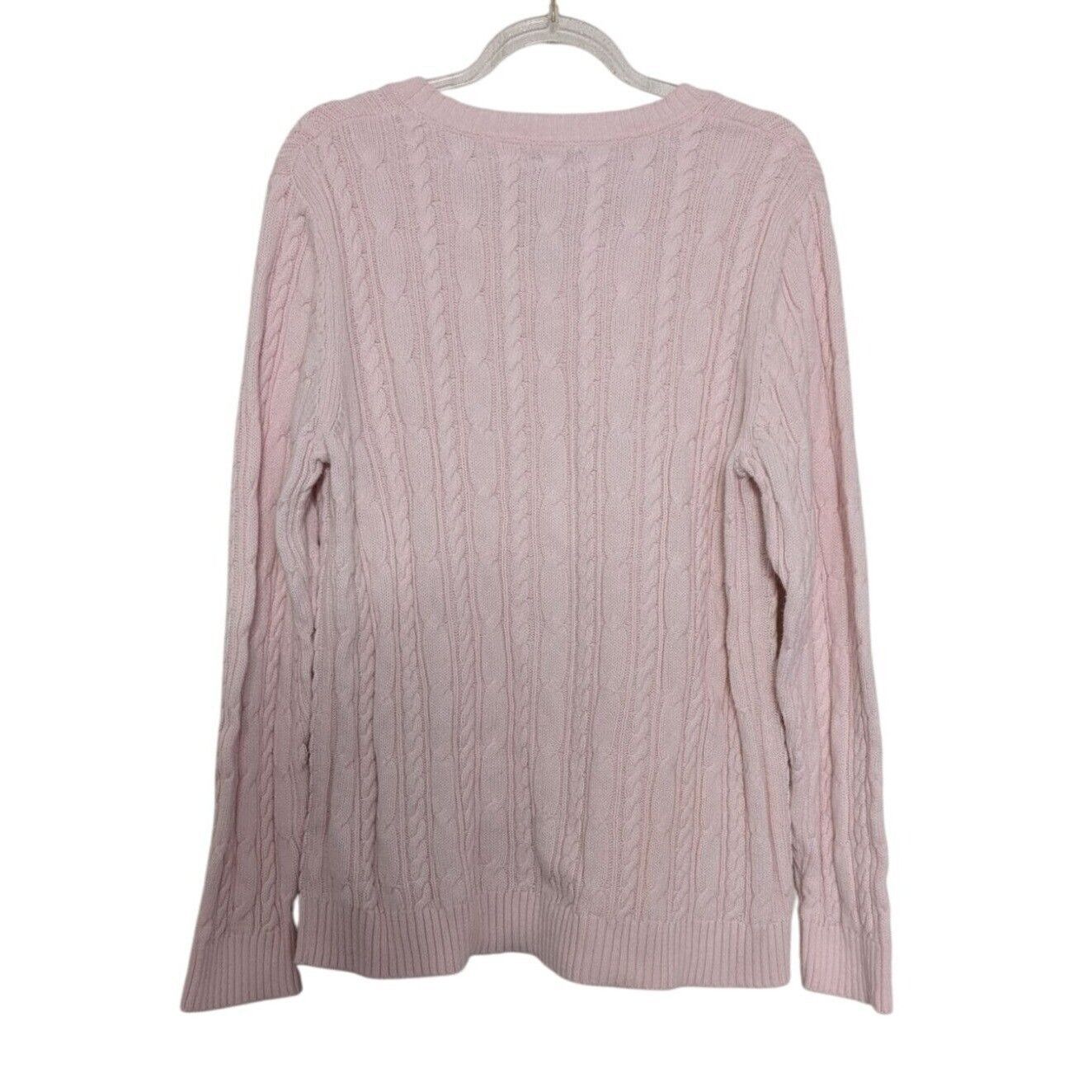 Croft & Barrow Croft & Barrow Cable Knit Sweater Womens Size XL Baby Pink Size XL / US 12-14 / IT 48-50 - 5 Thumbnail