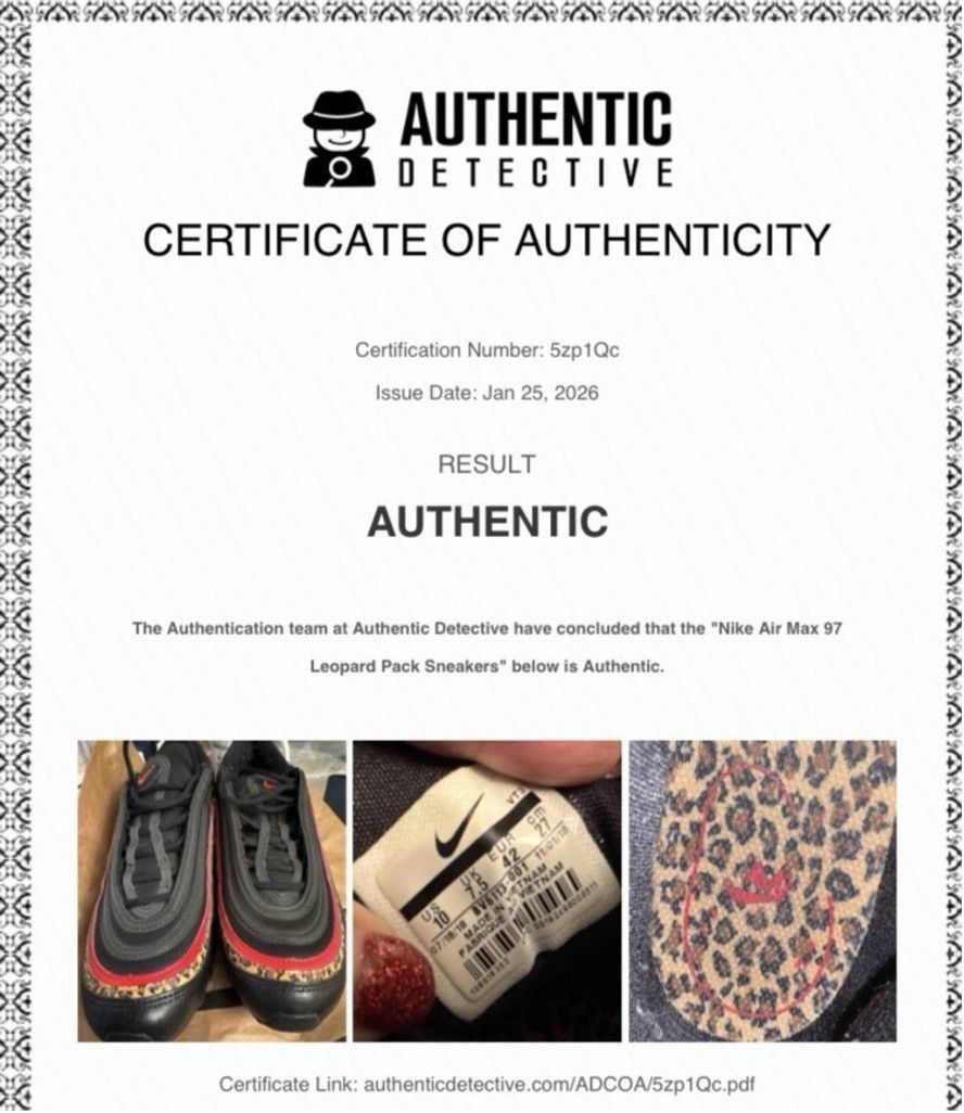 Nike Nike Air Max 97 Leopard Pack in Box w COA Size US 10 / IT 40 - 14 Thumbnail