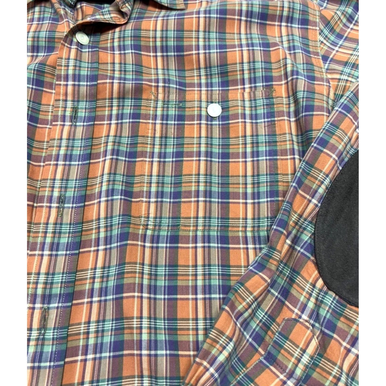 Polo Ralph Lauren Polo Ralph Lauren Polo Country Plaid Shirt XXL Elbow Patch Button-Down Mens Size US XXL / EU 58 / 5 - 2 Thumbnail