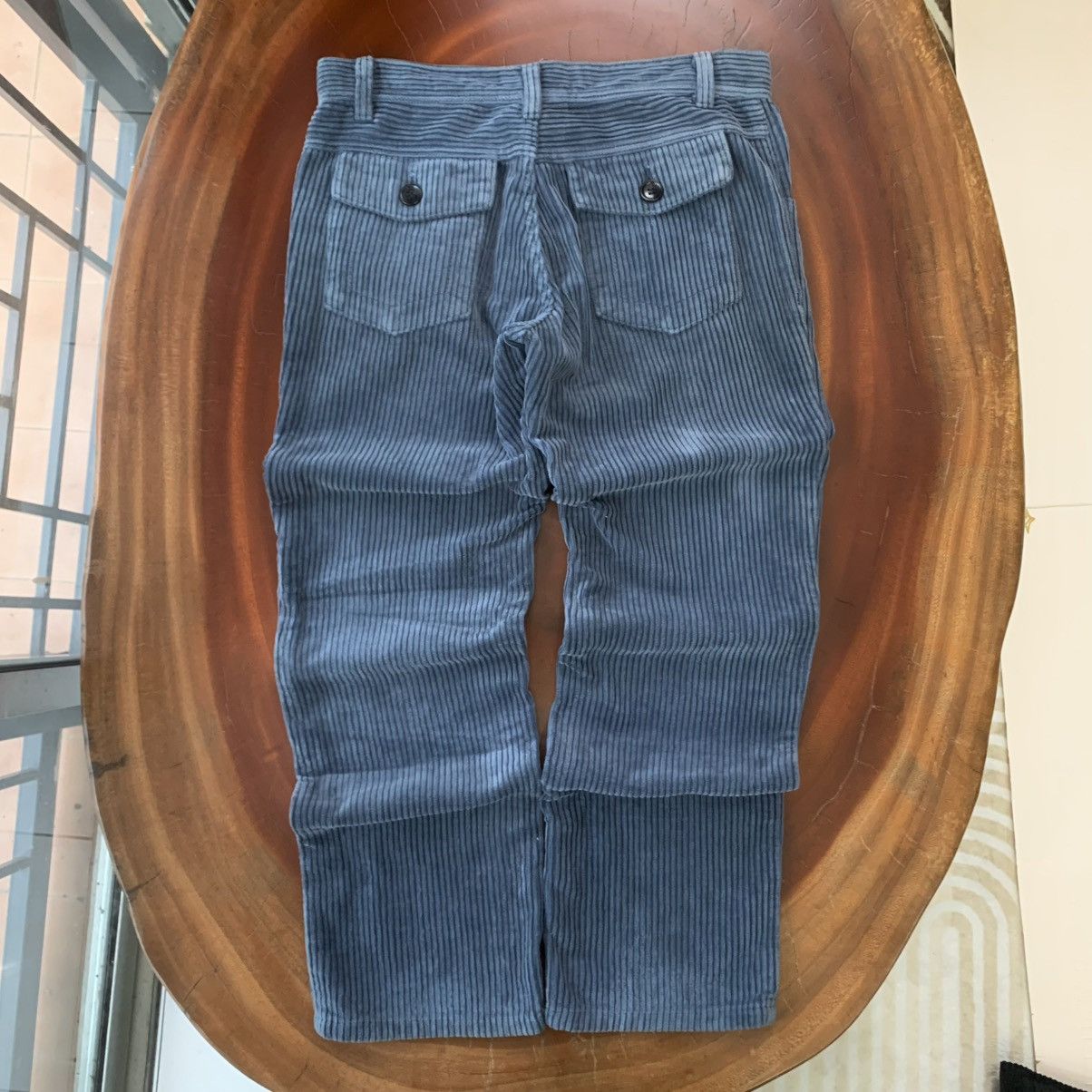 Comme des Garcons Comme Des Garcons Tricot TP-P009 Blue Corduroy Pants Size US 32 / EU 48 - 2 Thumbnail