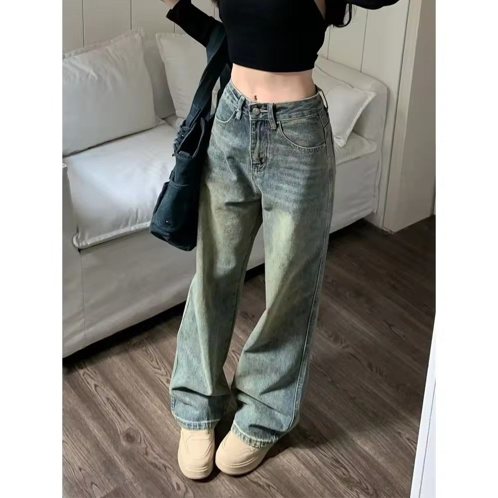 Designer × Vintage Deeptown Y2k Baggy Wide Leg Jeans Women Size 25" / US 0 / IT 36 - 1 Thumbnail