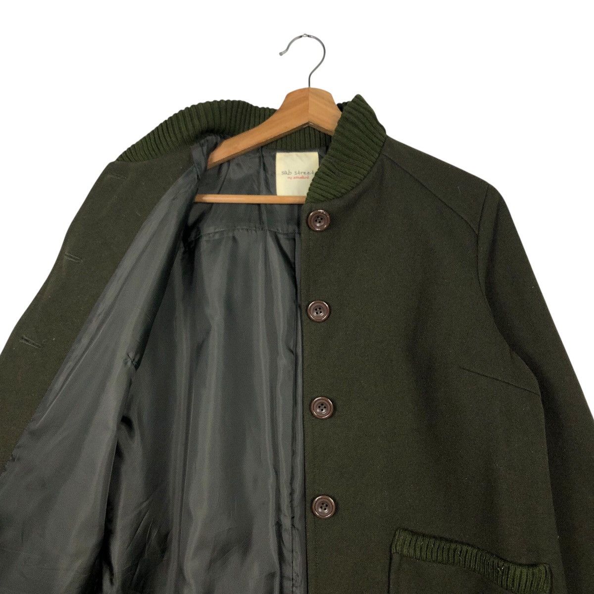Japanese Brand Vintage Wool Button Jacket Military Sab Street Issey Miyake Size US M / EU 48-50 / 2 - 13 Thumbnail