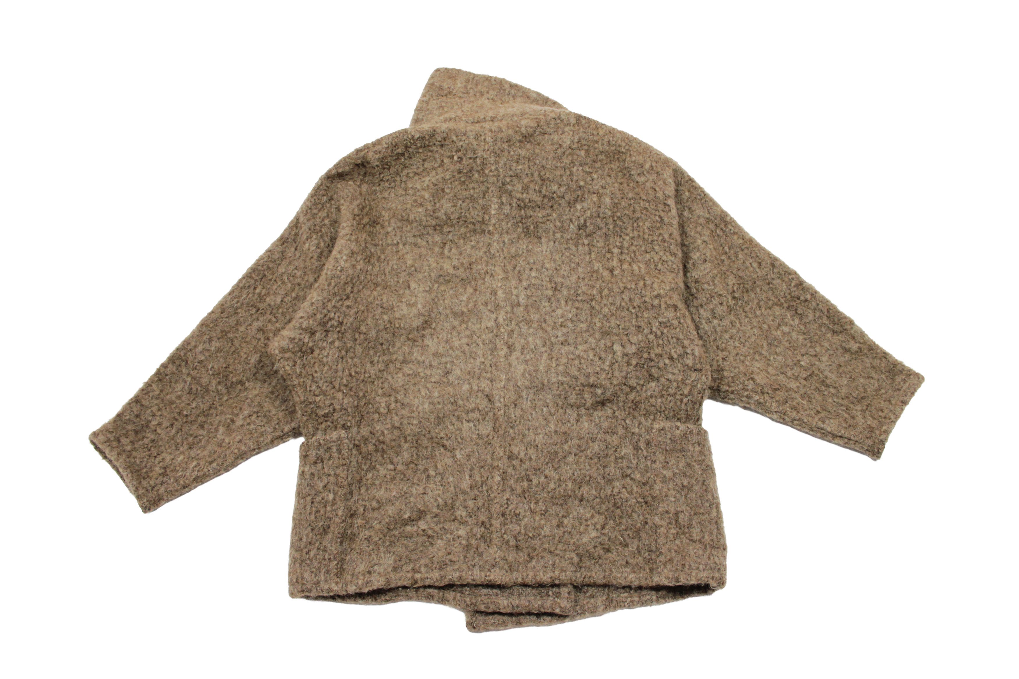 Max Mara 00S Angora Fluffy Y2K Cape Coat Vintage Size M / US 6-8 / IT 42-44 - 2 Thumbnail