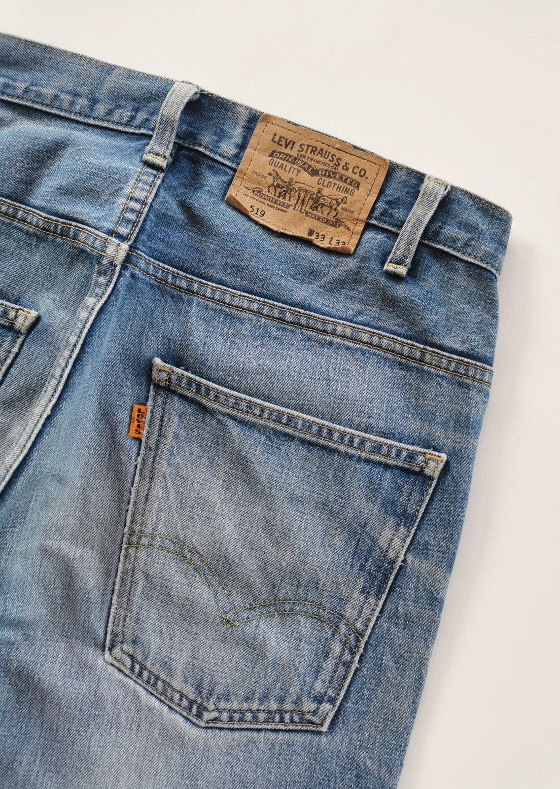 Levi's Vintage Levis 519 Orange Tab Crop Leg Denim Jeans Size US 33 - 5 Thumbnail