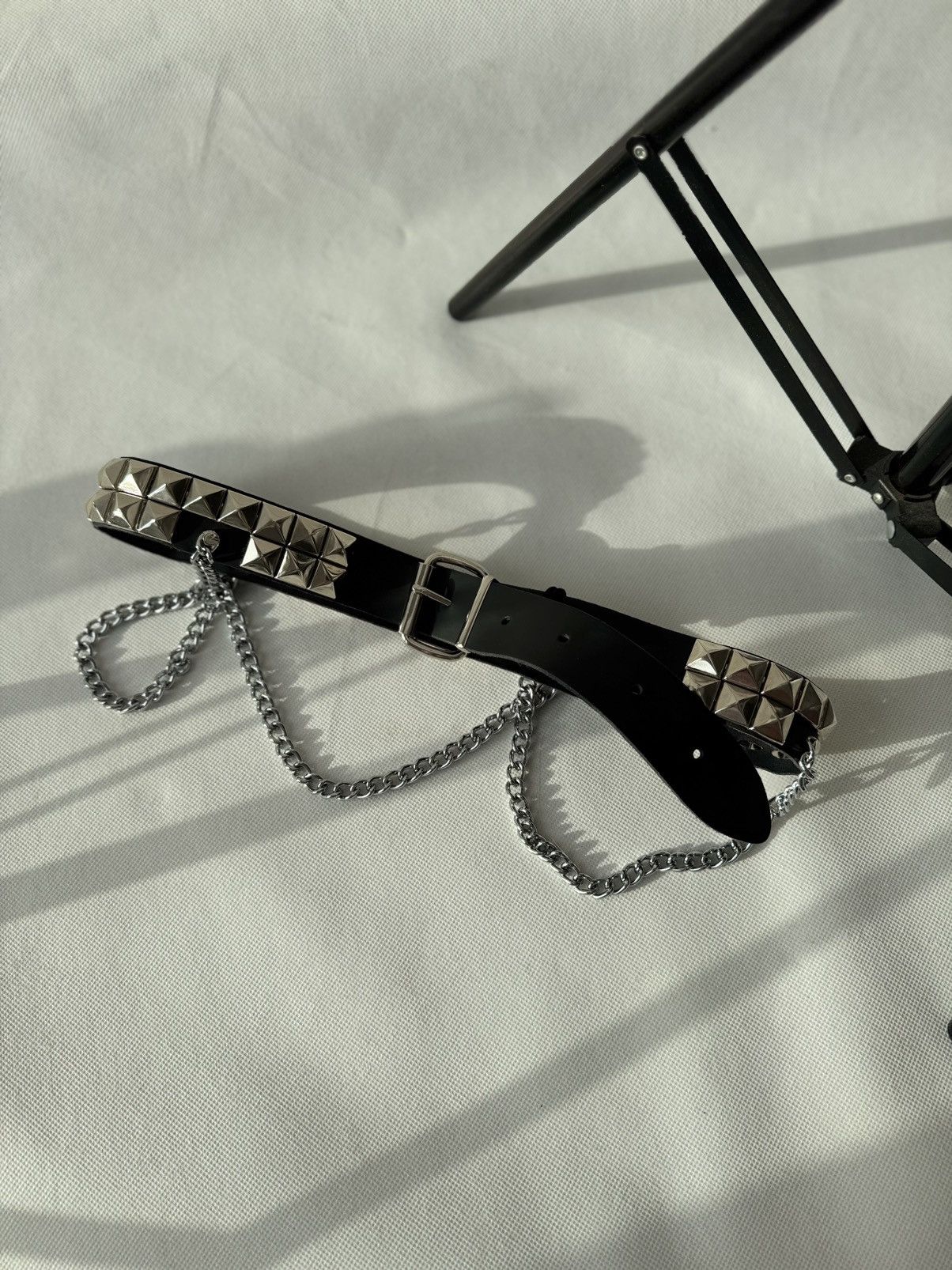Hysteric Glamour × Japanese Brand Vintage Belts Y2K Rhinestones Punk leather belt Japanese Size ONE SIZE - 9 Thumbnail