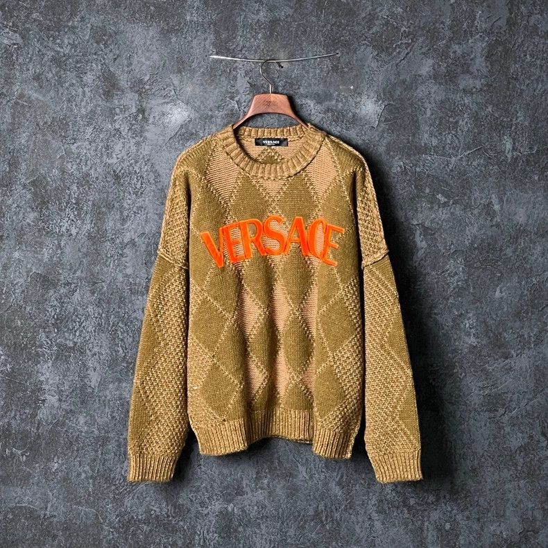Versace Versace Letter-printed crewneck sweater Size US M / EU 48-50 / 2 - 1 Thumbnail