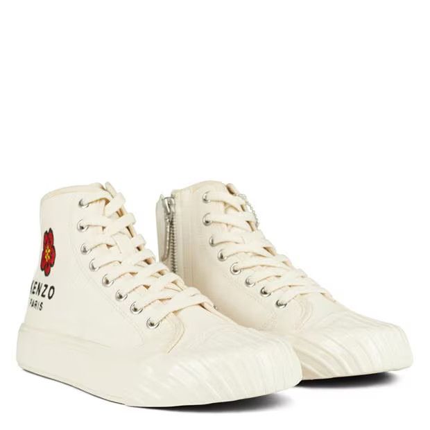 Kenzo o1g2r1mq1024 School High Top Trainers in Cream Size US 8 / IT 38 - 3 Thumbnail