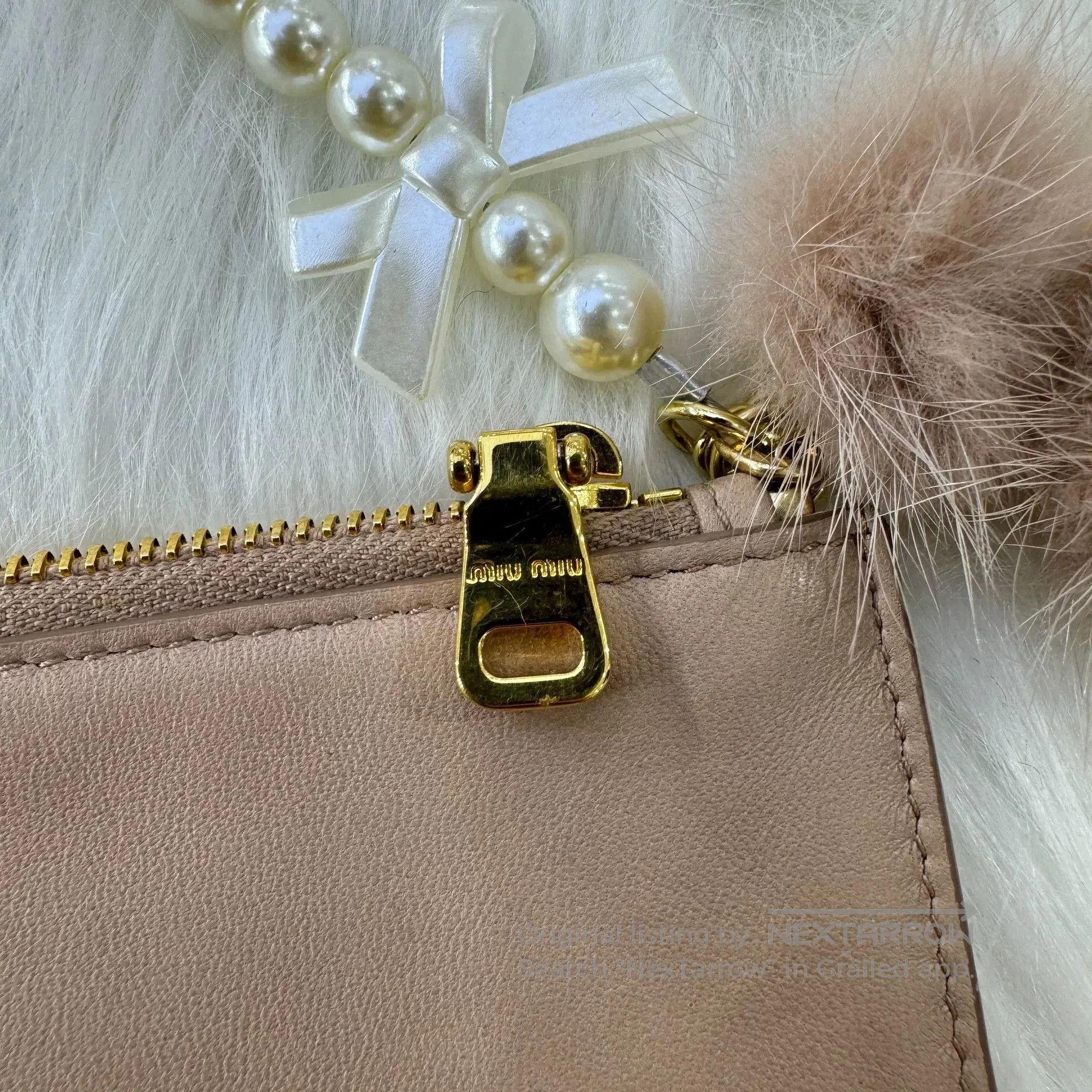 Miu Miu MiuMiu Pearl Chain Shoulder Bag. Size ONE SIZE - 6 Thumbnail