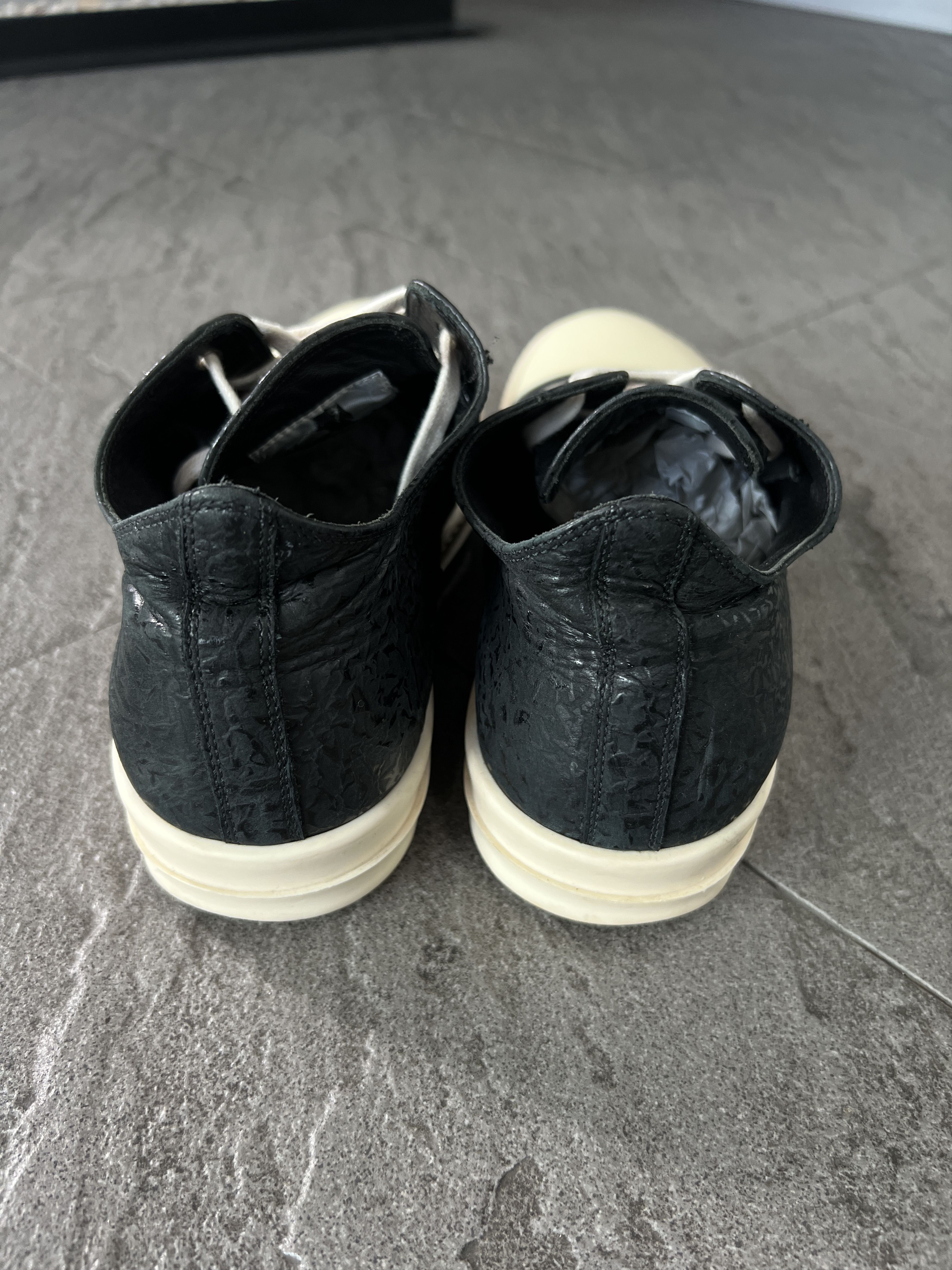 Rick Owens Rick Owens Ramones Low Leather Sneakers Black EU41 Size US 8 / EU 41 - 6 Thumbnail