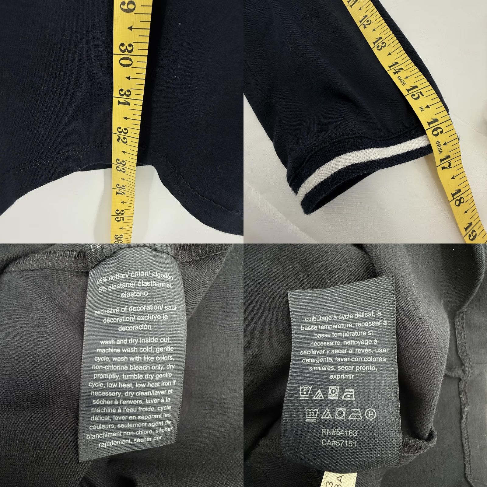 Tommy Hilfiger Tommy Hilfiger Dress Womens Large Navy Blue V Neck 3/4 Sleeve Stretch Classic Size L / US 10 / IT 46 - 8 Thumbnail