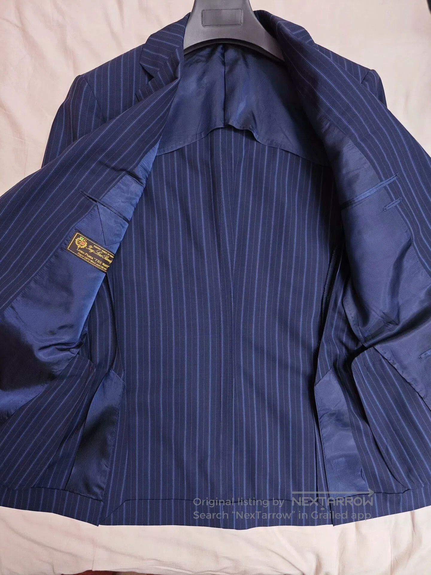 Loro Piana Custom Italian Wool Blazer with Stripes. Size US M / EU 48-50 / 2 - 6 Thumbnail