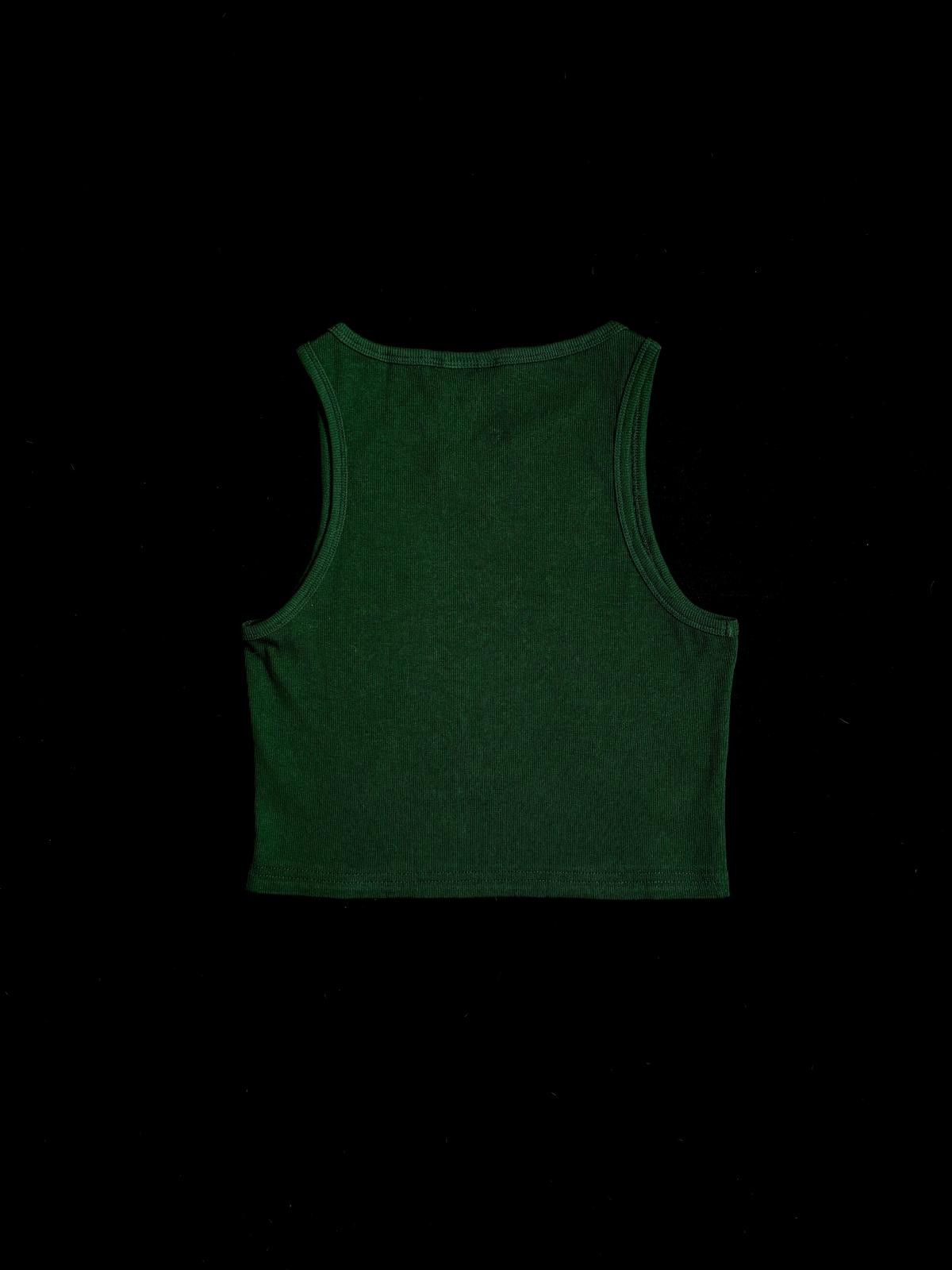 Von Dutch Y2k Von Dutch Classic Cropped Green White Tank Top L Size L / US 10 / IT 46 - 6 Thumbnail