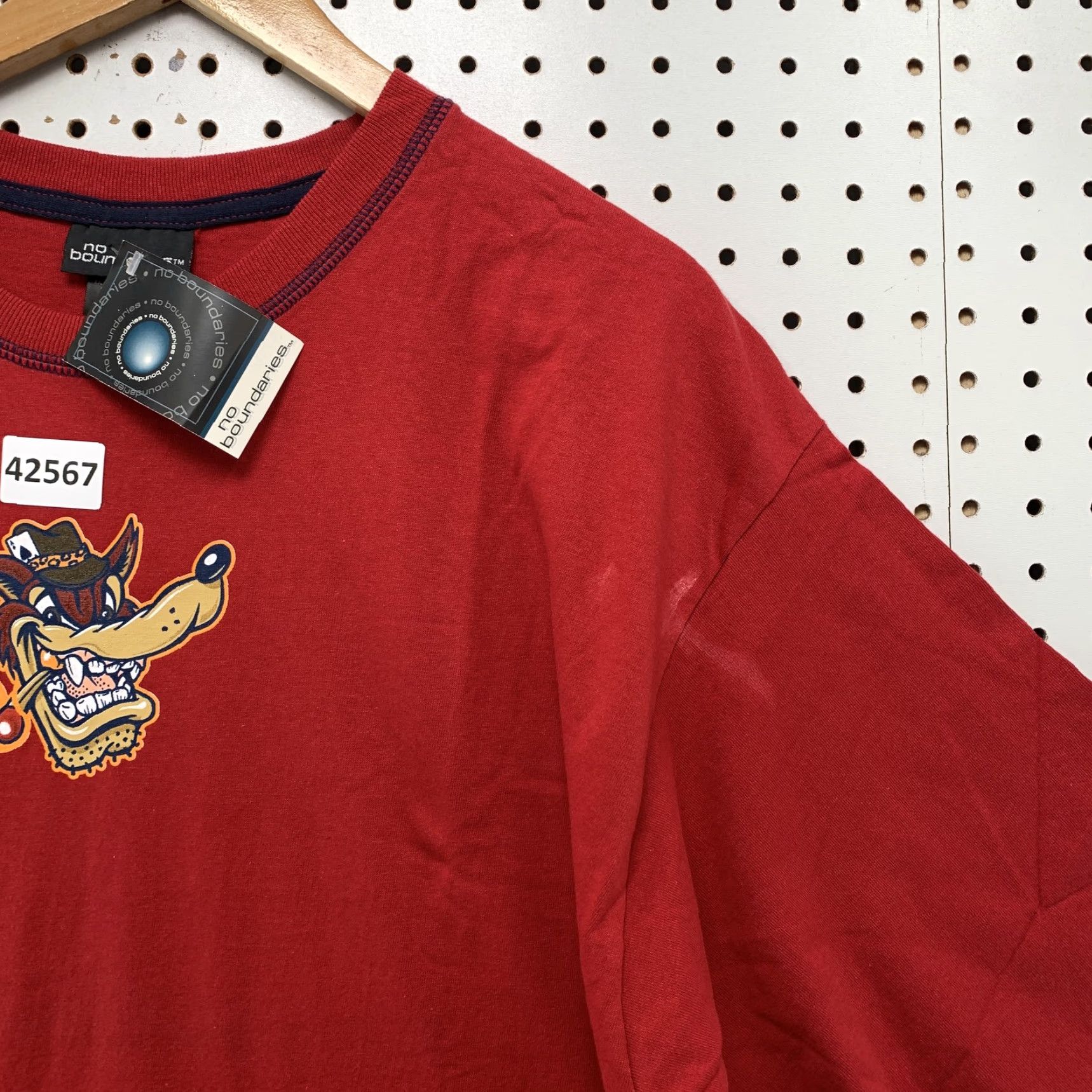 Vintage VINTAGE No Boundaries Shirt Mens XL Red Wolf Matchstick Graphic Short Sleeve Size US XL / EU 56 / 4 - 5 Thumbnail