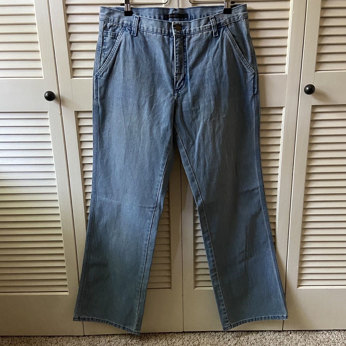 Marc Jacobs Marc Jacobs Wide Leg Bootcut Blue Denim Jeans Pants Size 34 Size US 34 / EU 50 - 1 Thumbnail