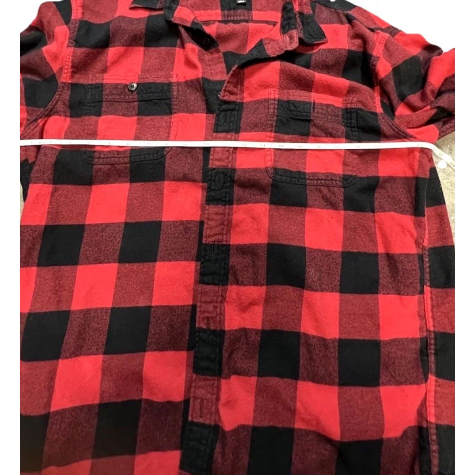 J.Crew J.CREW FLANNEL SHIRT Men XL Red Buffalo Plaid Button-Up Pockets Cotton Long Sleeve Size US XL / EU 56 / 4 - 6 Thumbnail