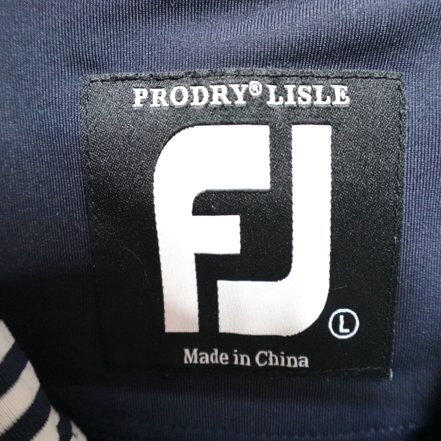 Footjoy FootJoy Polo Shirt Large Blue Solid Performance Heritage Lisle ProDry Size US L / EU 52-54 / 3 - 3 Thumbnail