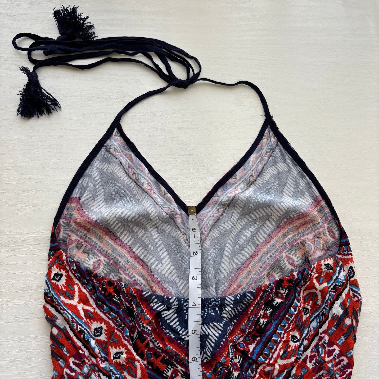 Other Flying Tomato Boho Multi-Colored Halter Top Jumpsuit Size XS Size 27" / US 4 / IT 40 - 12 Thumbnail