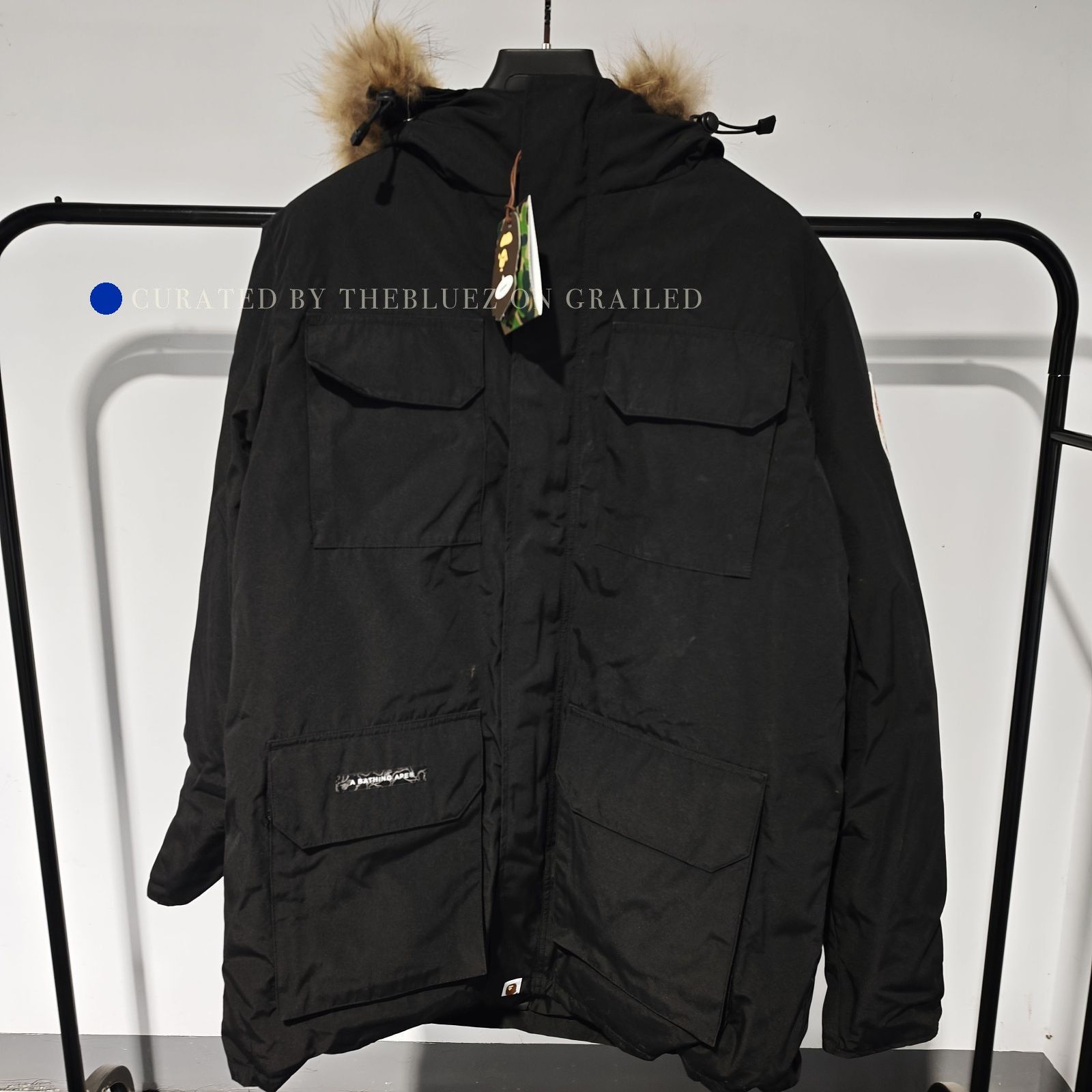 Bape Black Down Parka in Size XL Size US XL / EU 56 / 4 - 1 Thumbnail
