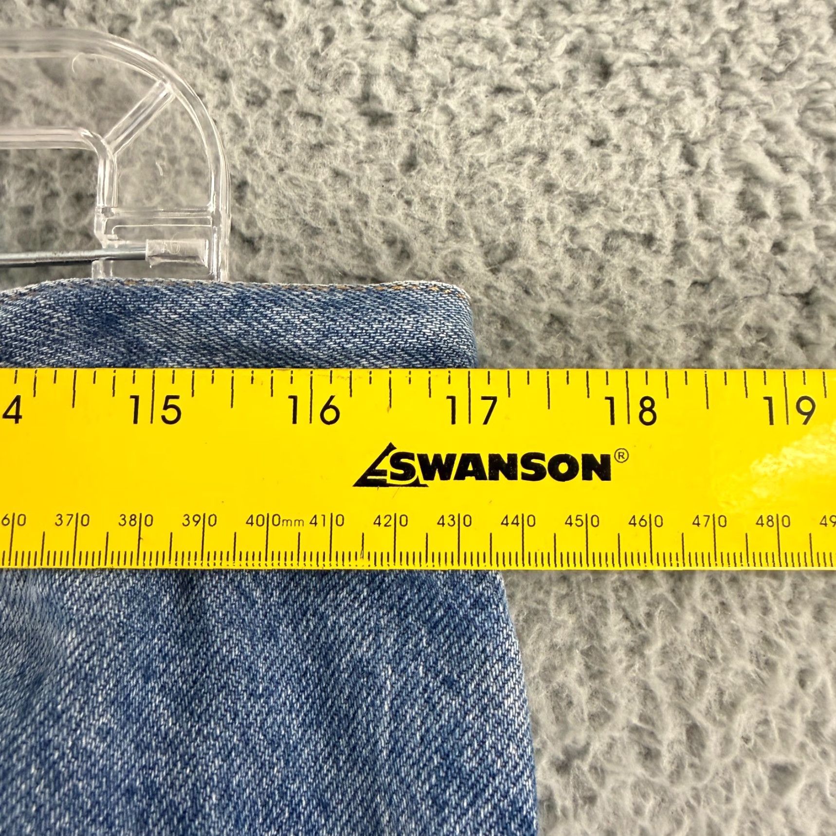 Vintage Vintage Diamond Gusset Jeans Mens 34 x 29 Blue Denim Straight Leg Made in USA Jeans Regular 34 Blue USA City College Geek Grunge USA Men Size US 34 / EU 50 - 5 Thumbnail