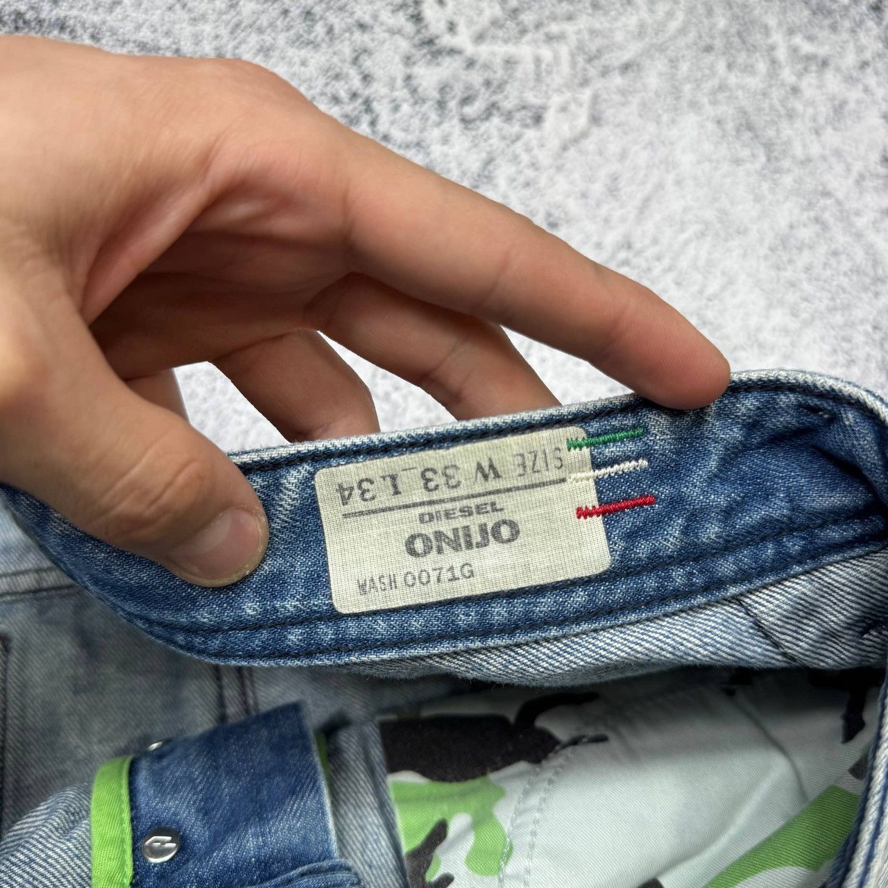 Diesel Diesel Industry Baggy Faded Big Logo Denim Jeans Mens 33 Size US 33 - 5 Thumbnail